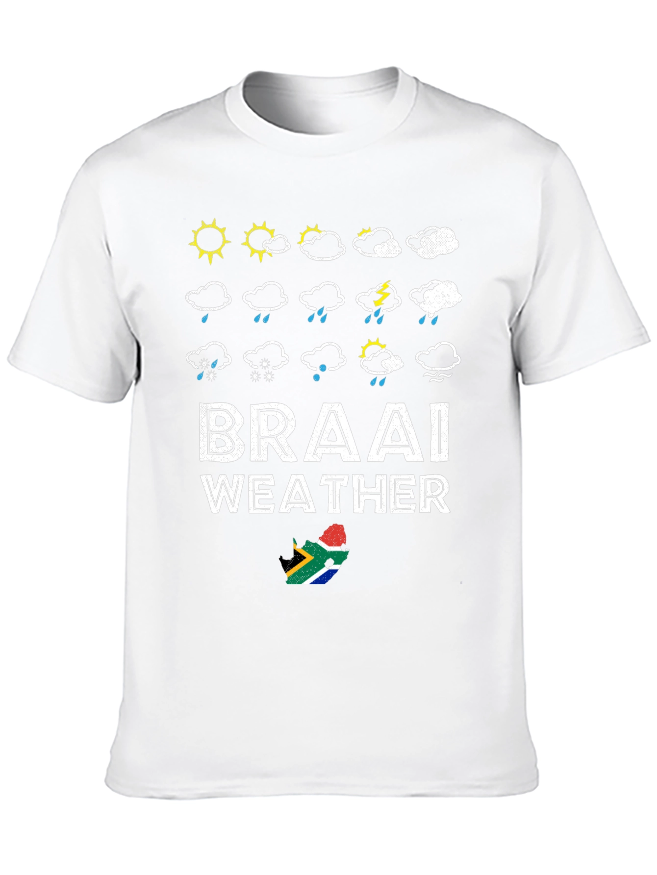 Black Braai Weather Graphic T-Shirt, South Africa view 10