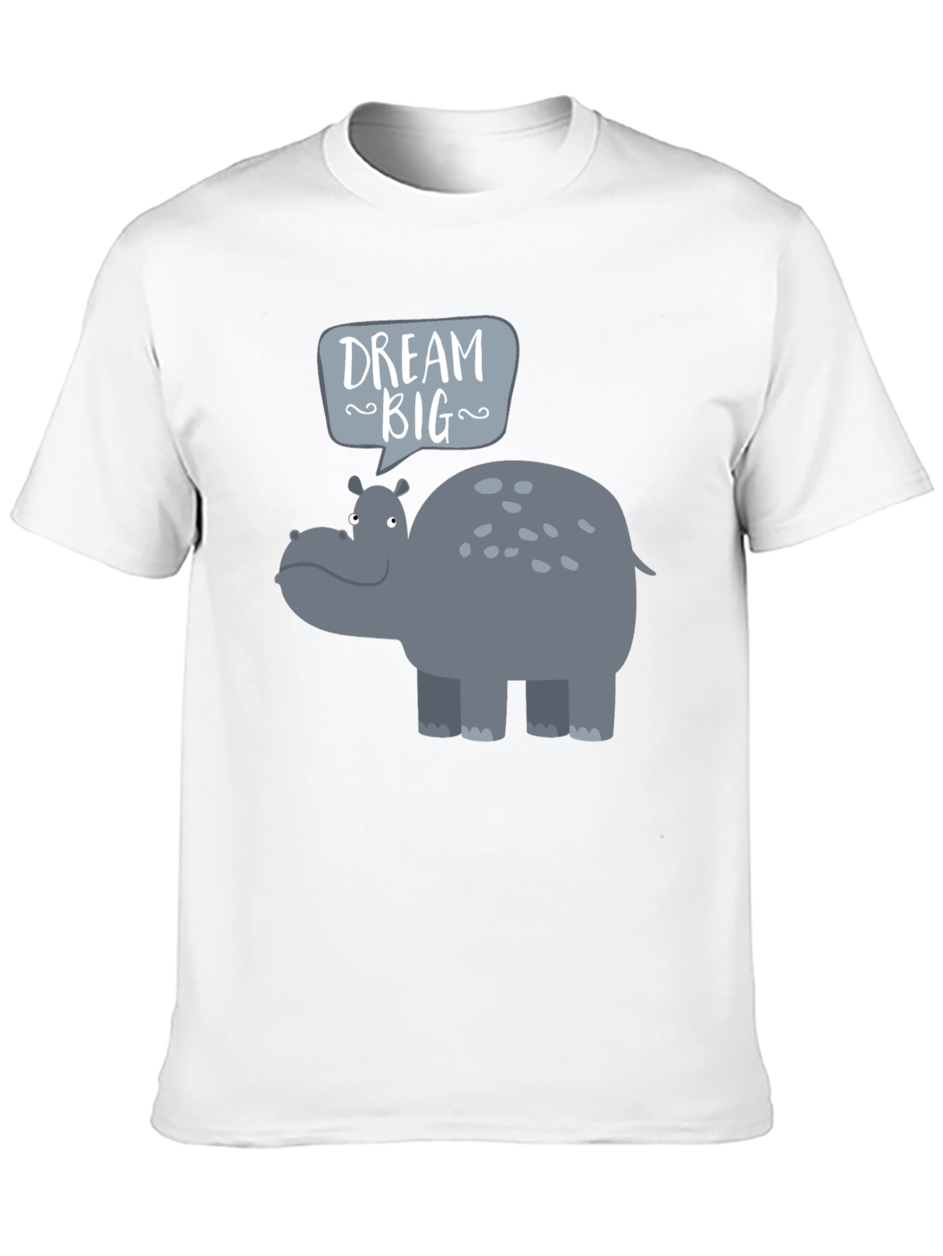 Black Dream Big Hippo Graphic Tee view 10