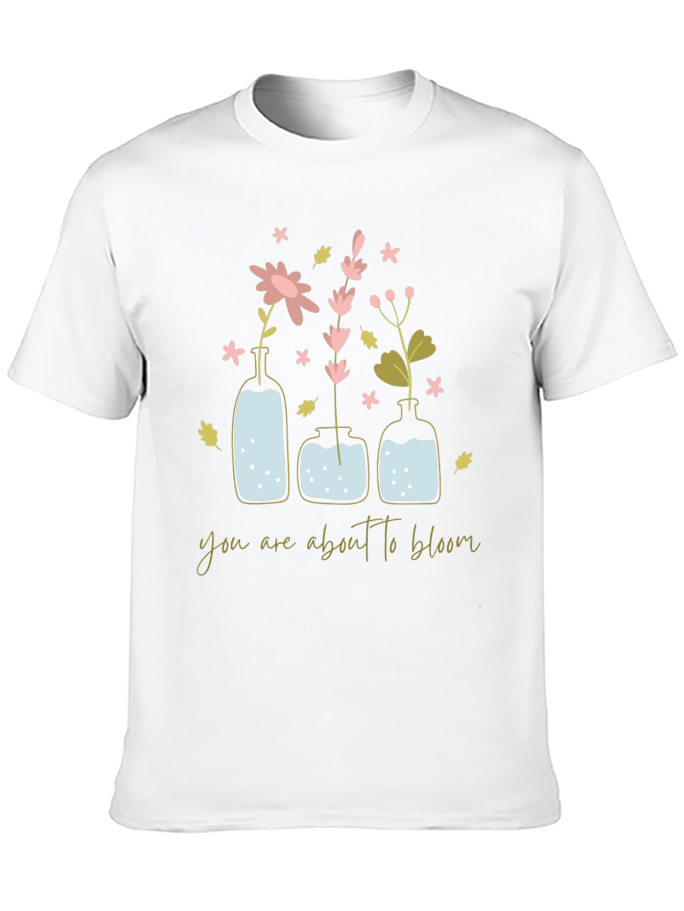 Black Floral Bloom T-Shirt - Inspirational Design view 10