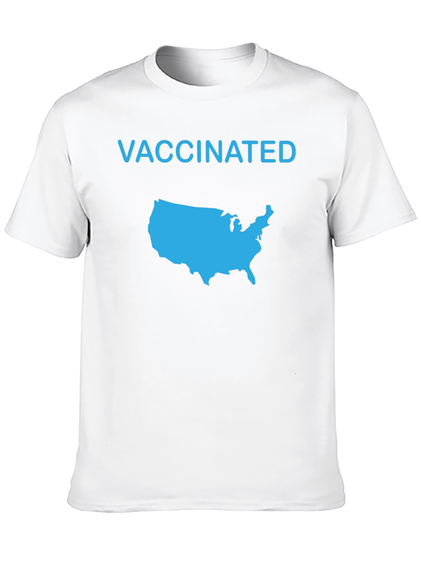 Black Vaccinated USA Map T-Shirt view 10