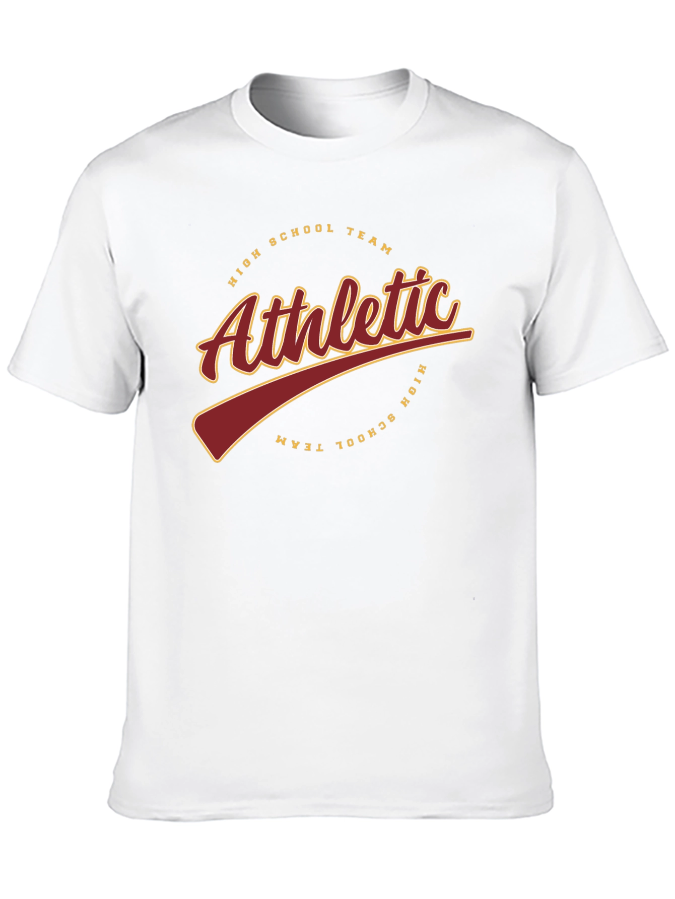 Black Athletic High School Team Black T-Shirt view 10