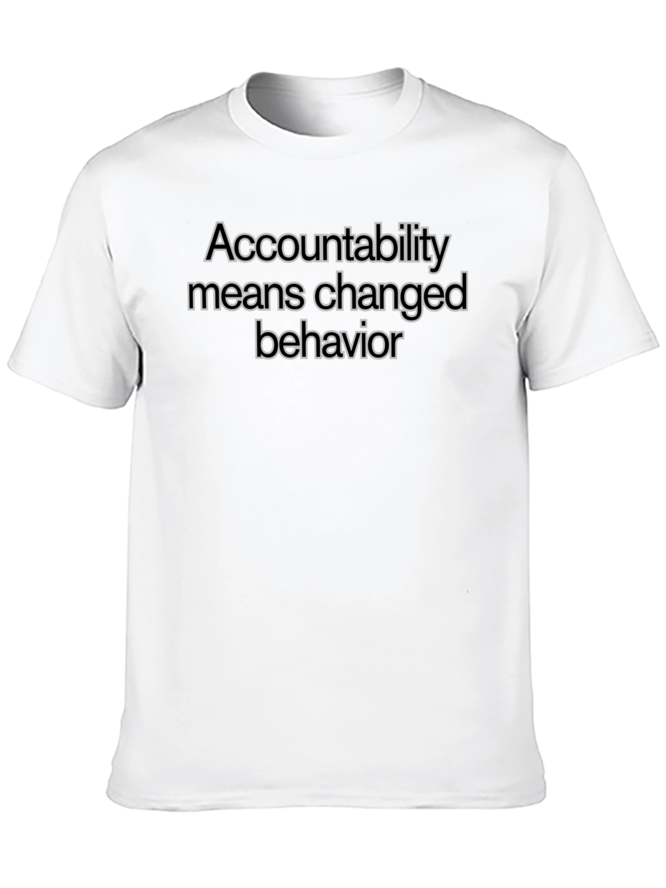 Black Accountability T-Shirt - Changed Behavior view 10