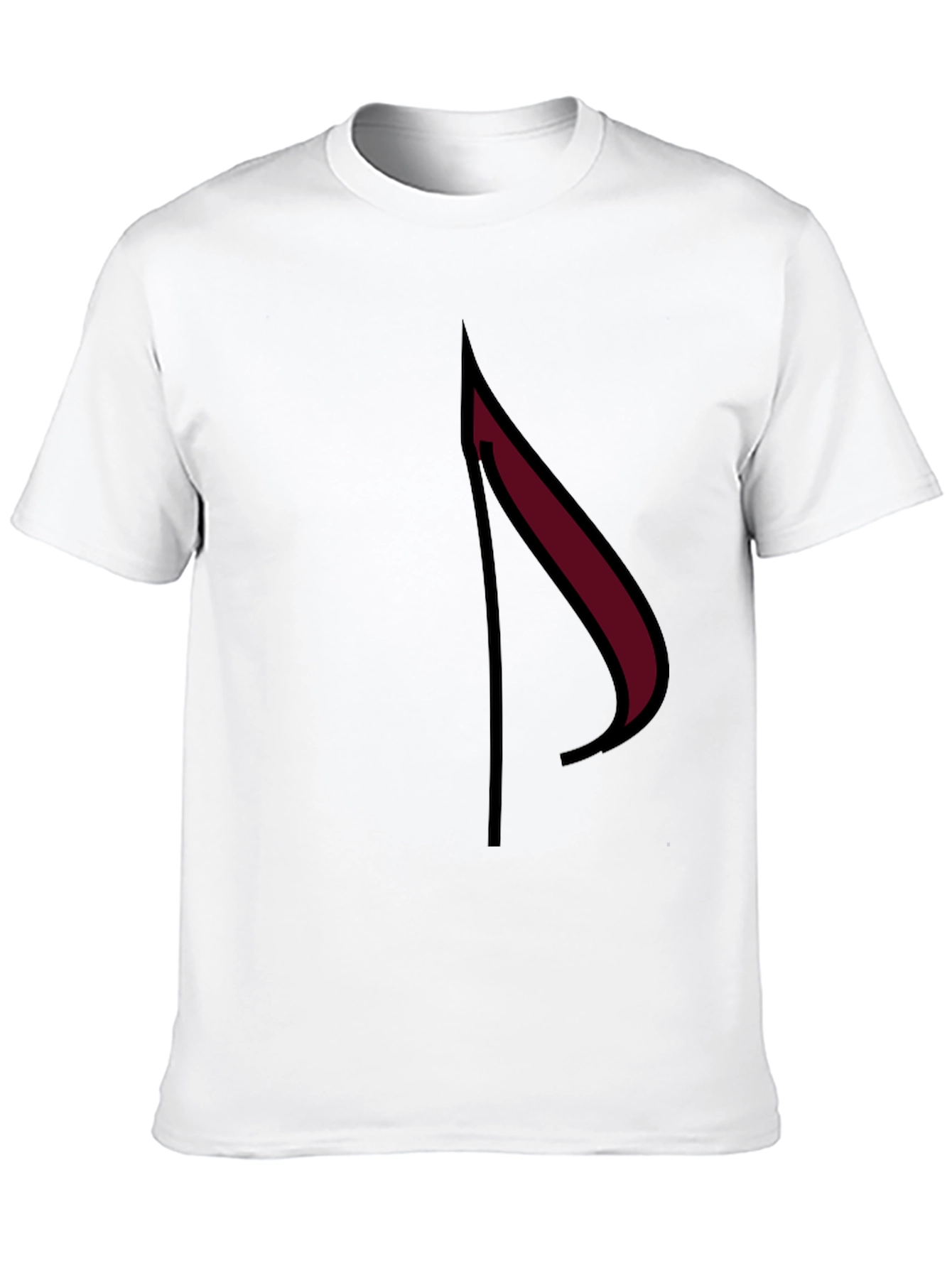 Black Abstract Design Black T-Shirt view 10