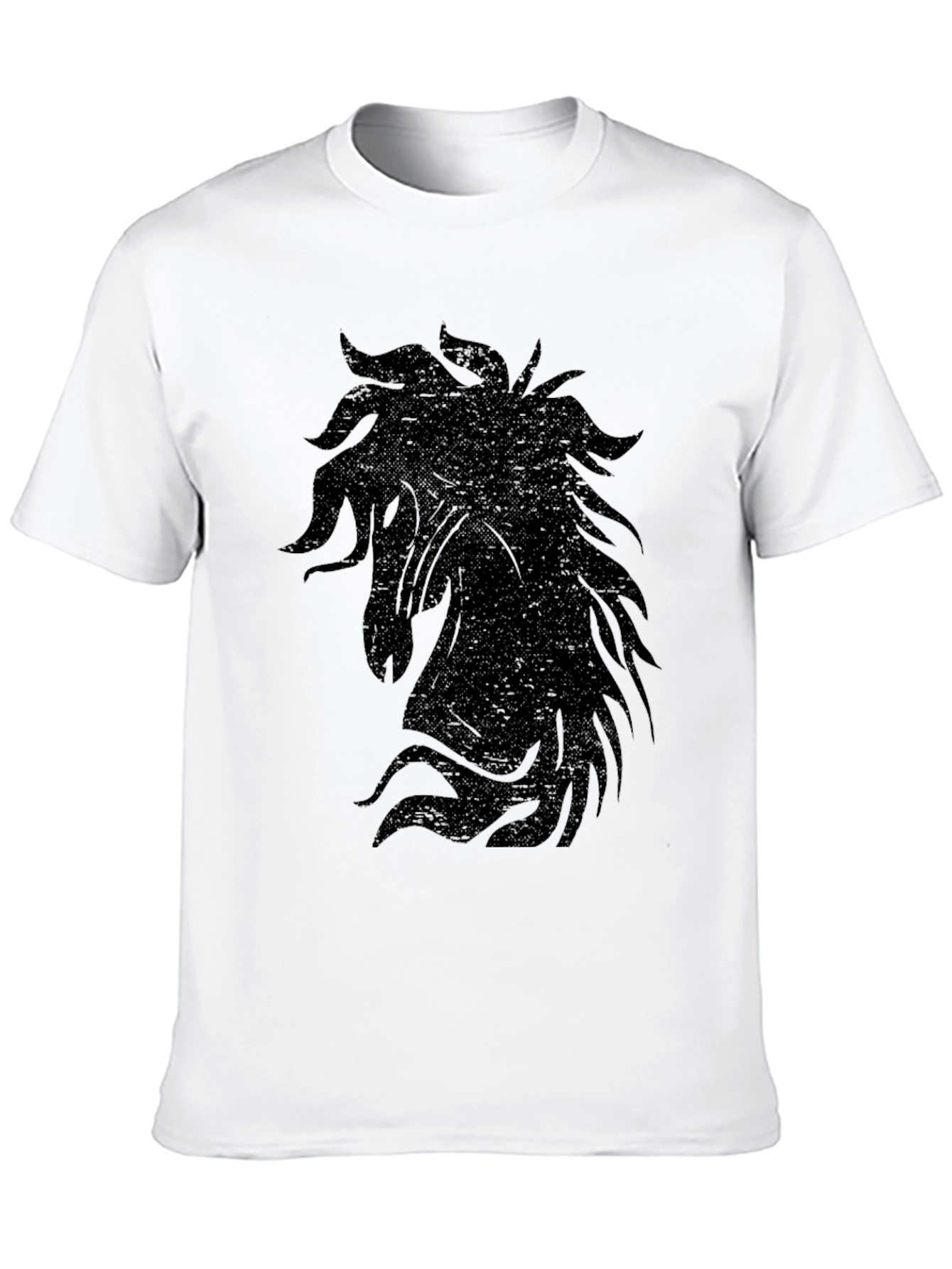 Black Black Horse Graphic Tee - Unisex Soft Cotton view 10