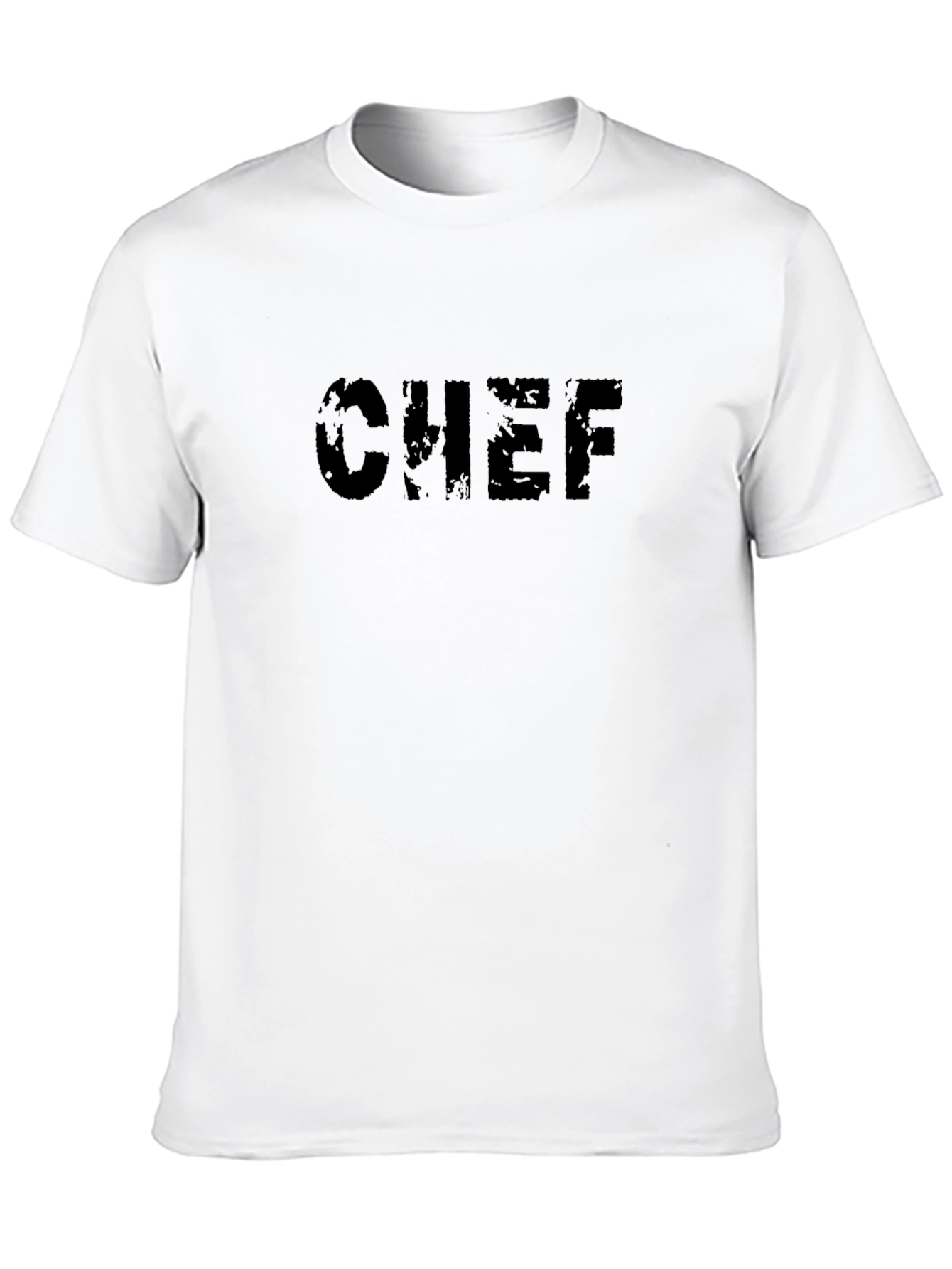 Black Distressed Chef Tee - Black Graphic T-Shirt view 10