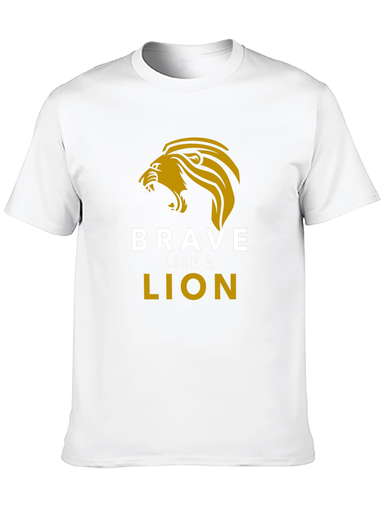 Black Brave Like a Lion Graphic Tee - Black view 10