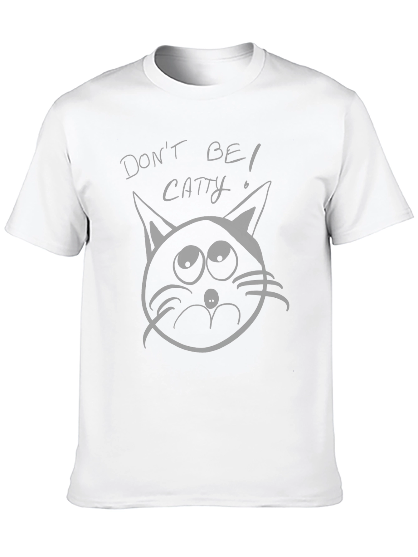 Black Don't Be Catty Black Graphic T-Shirt view 10