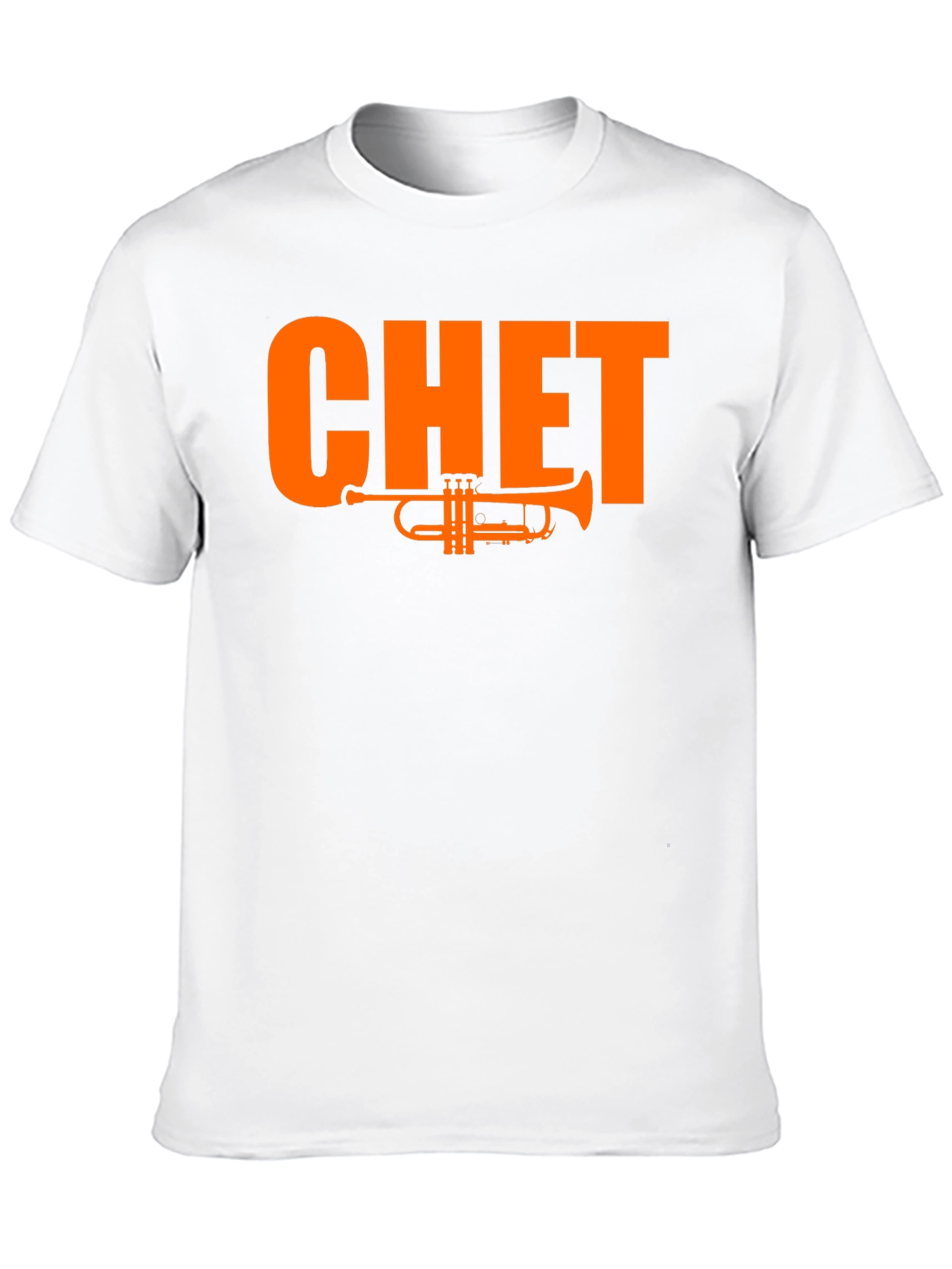 Black Chet Trumpet Graphic Tee - Black Cotton T-Shirt view 10