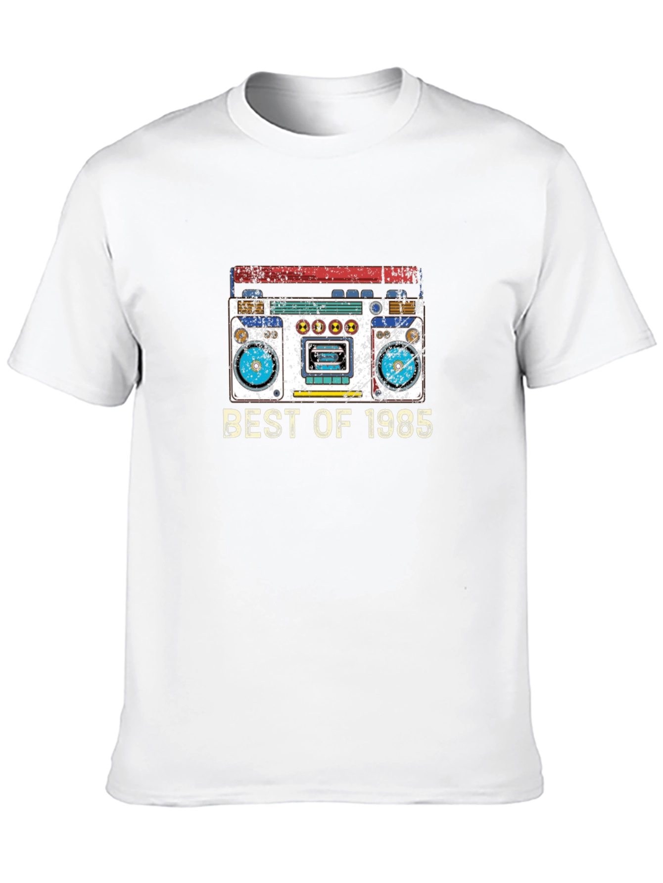 Black Retro 1985 Boombox T-Shirt - Vintage Music view 10