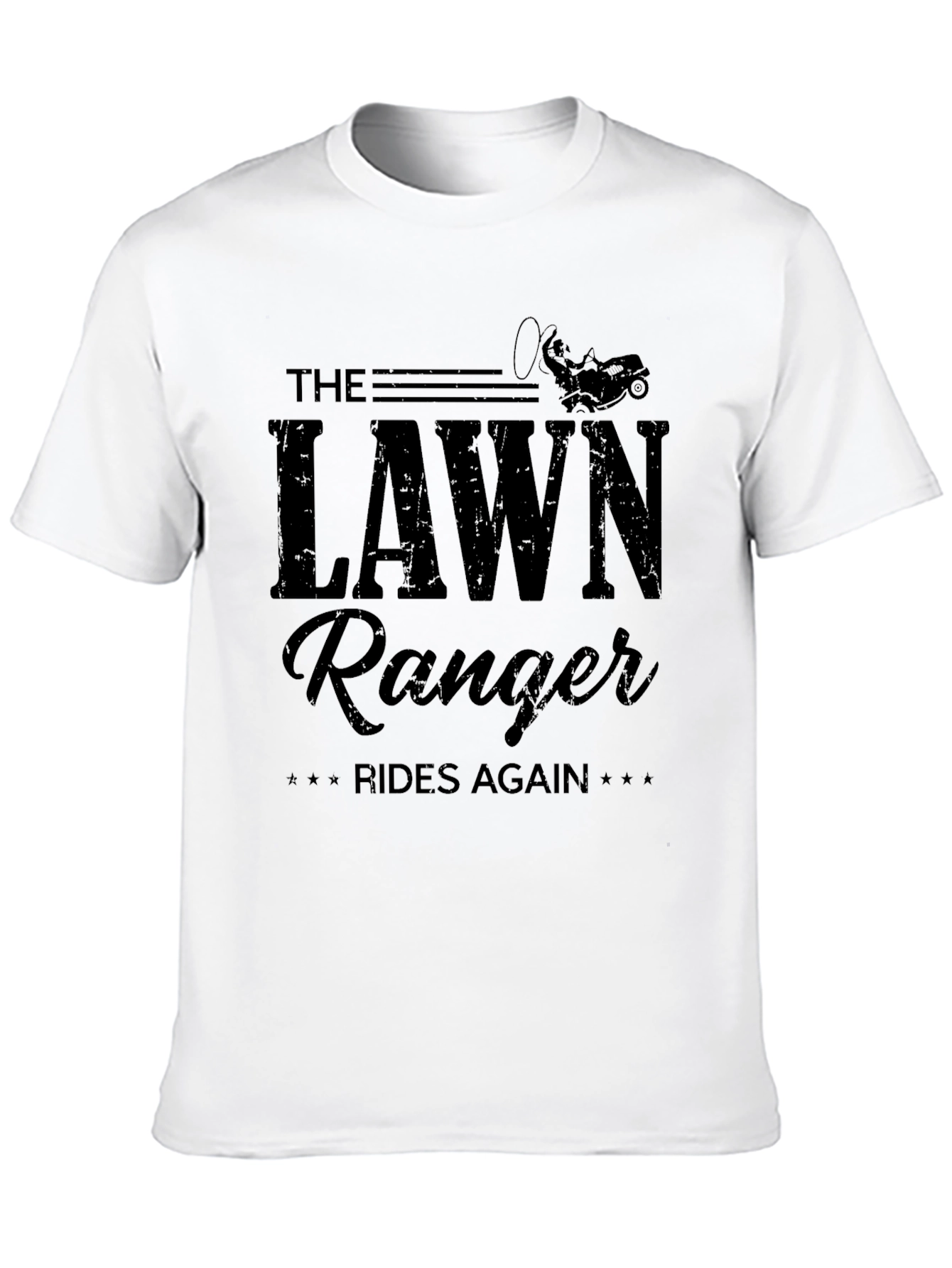 Black The Lawn Ranger Rides Again - Graphic T-Shirt view 10