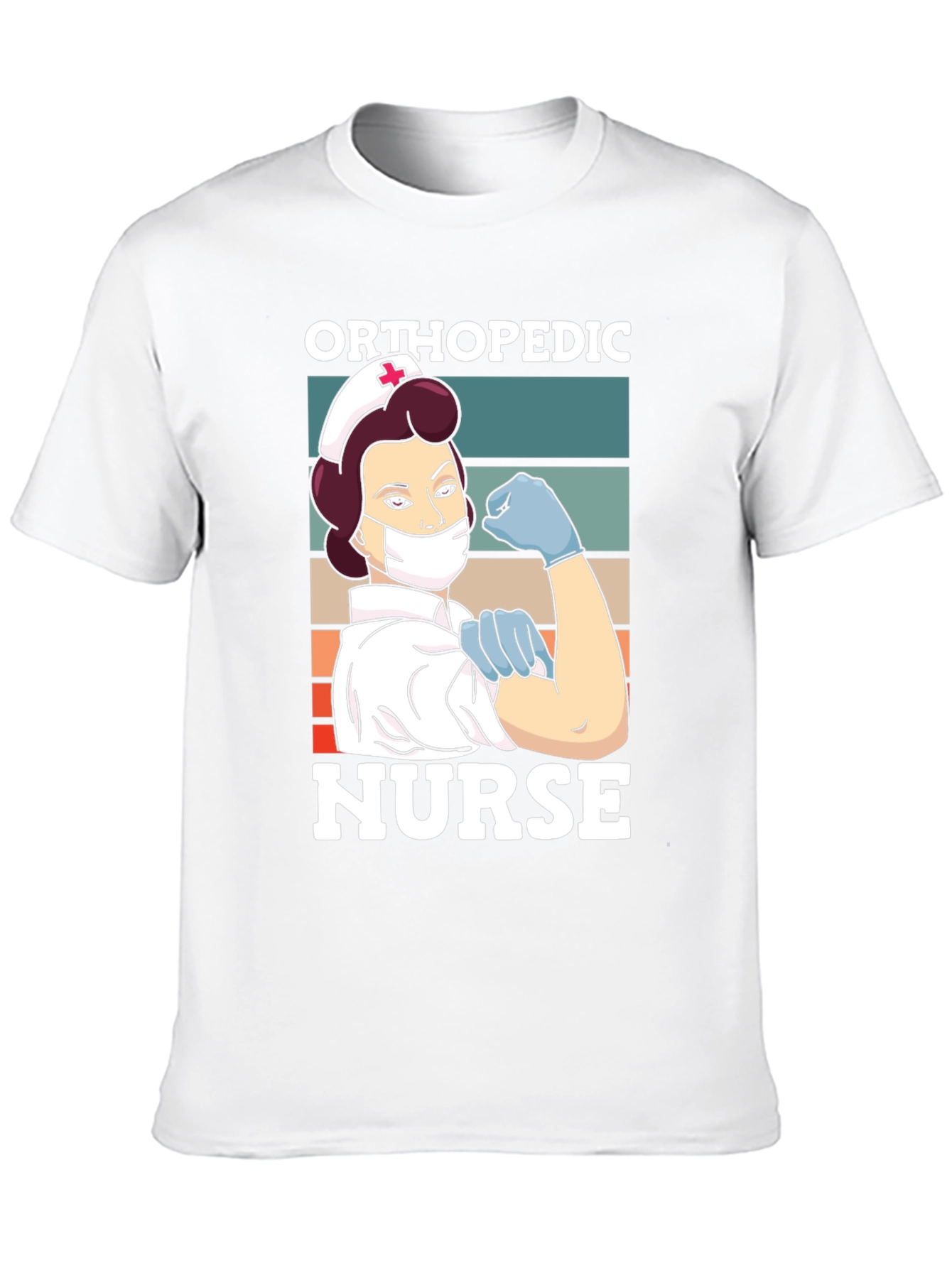 Black Orthopedic Nurse T-Shirt - Strong Woman Graphic Tee view 10