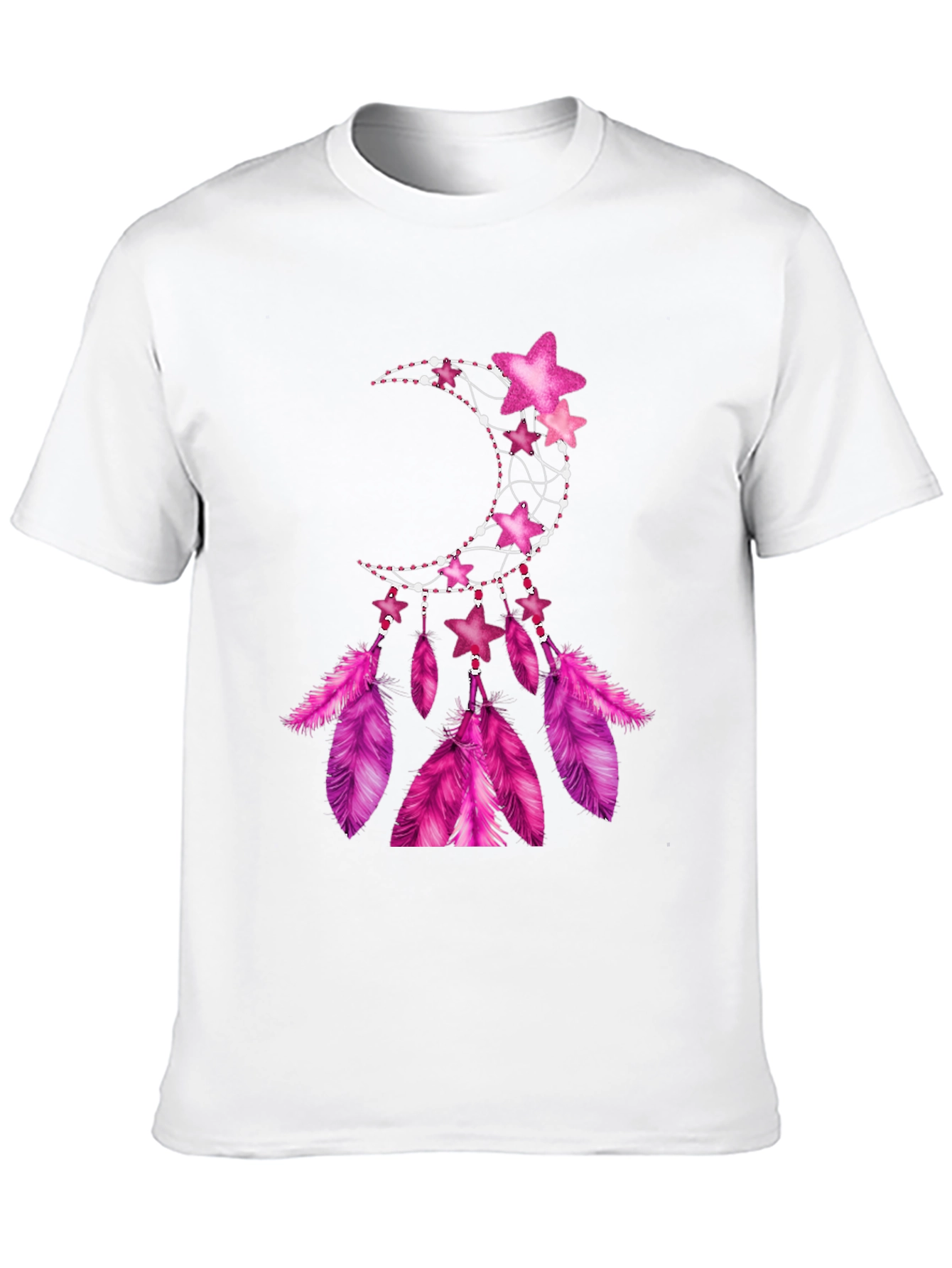 Black Moon & Star Dreamcatcher Graphic Tee - Black view 10