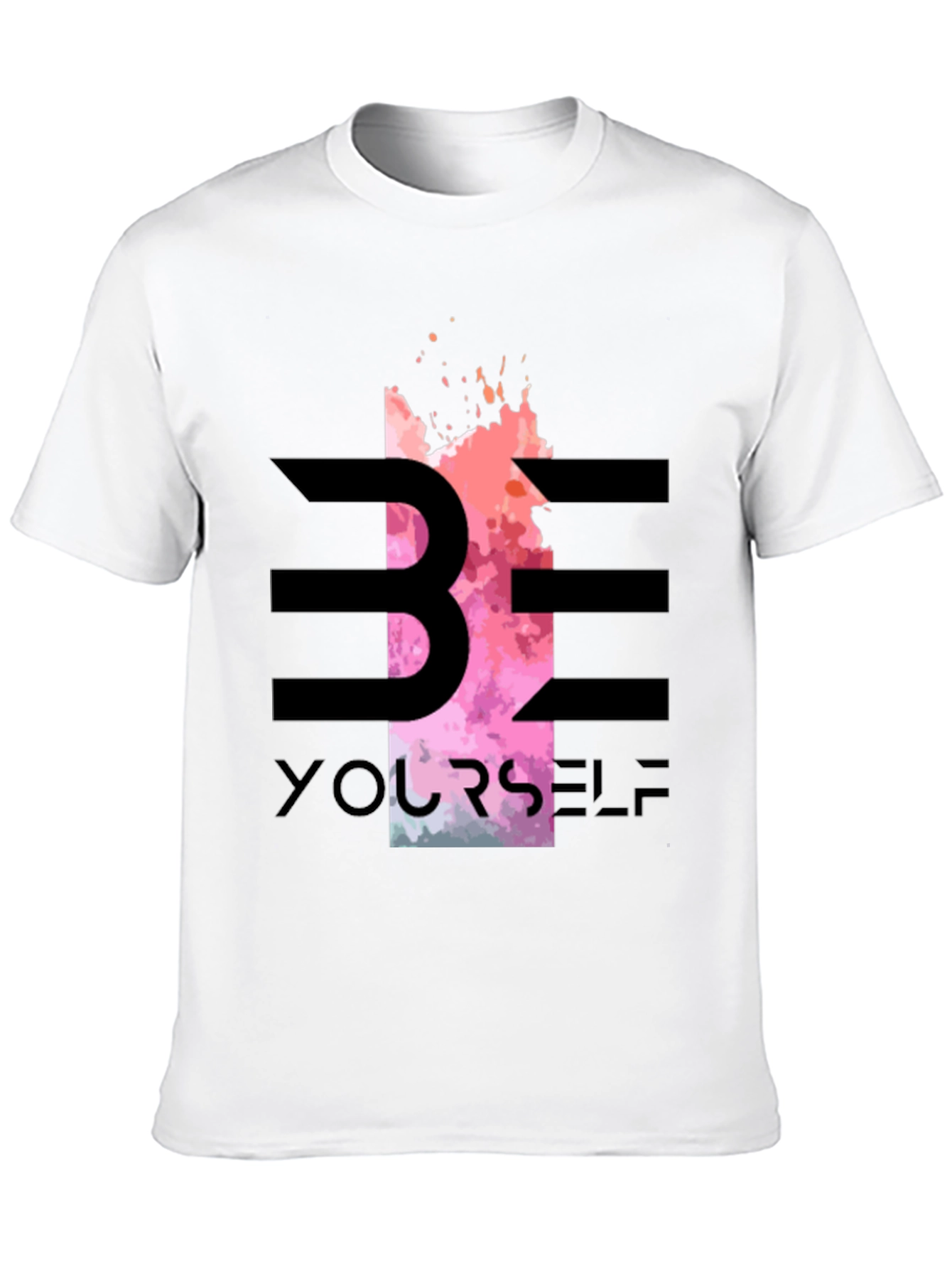 Black Be Yourself Graphic Tee - Stylish Black T-Shirt view 10