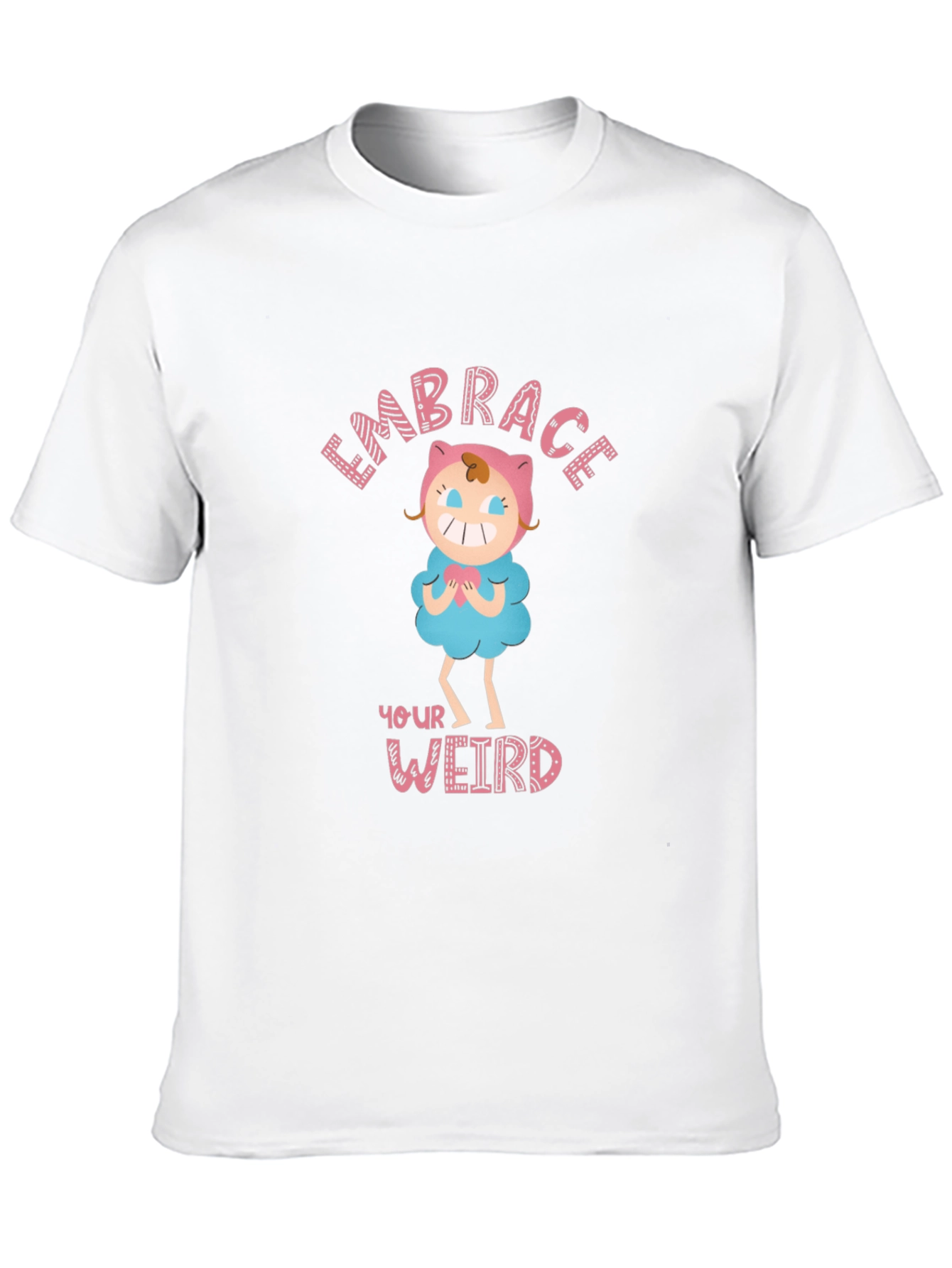 Black Embrace Your Weird Graphic T-Shirt view 10