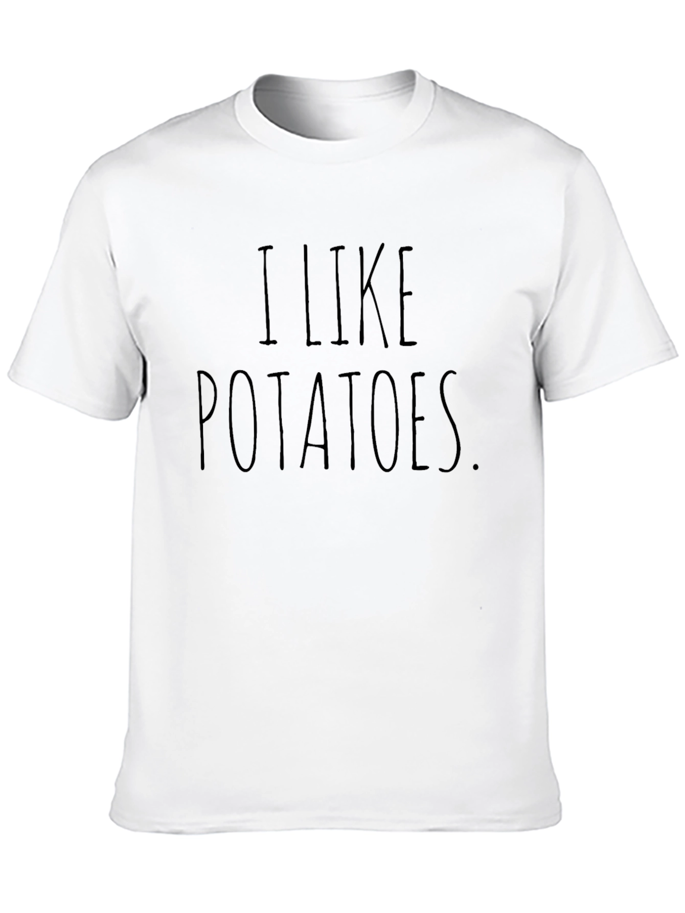Black I Like Potatoes T-Shirt - Funny Foodie Tee view 10