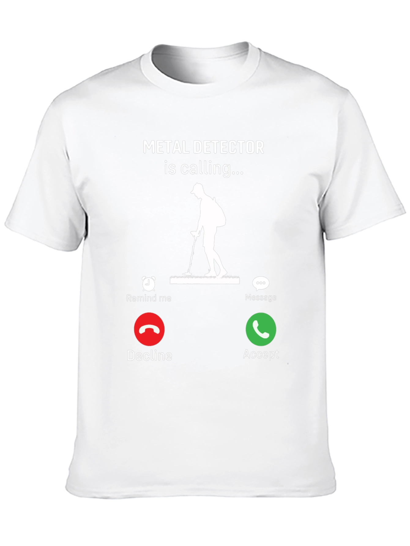 Black Metal Detector is Calling Funny T-Shirt view 10