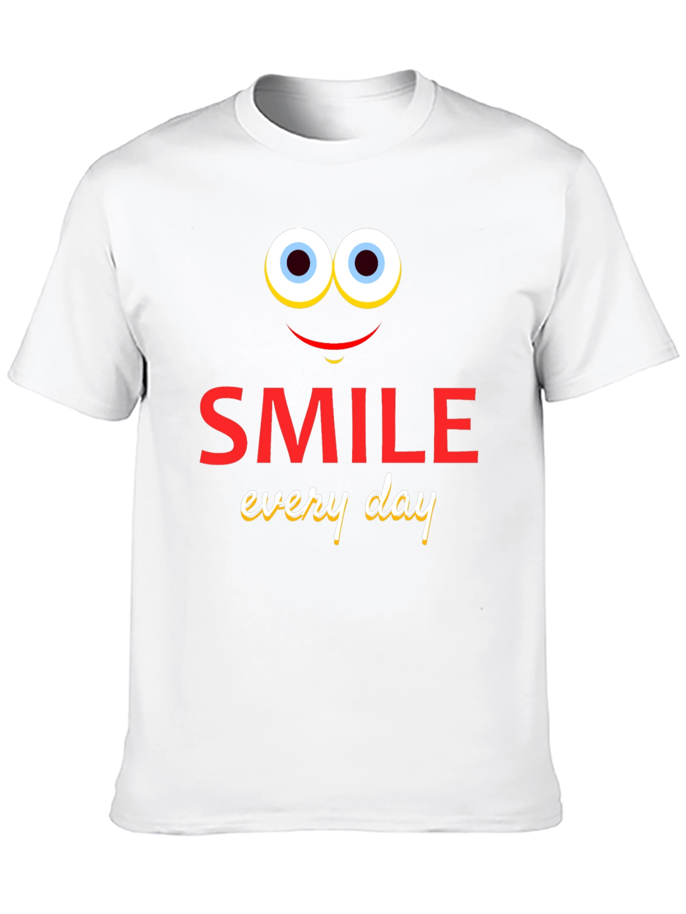Black Smile Every Day T-Shirt - Fun Graphic Tee view 10