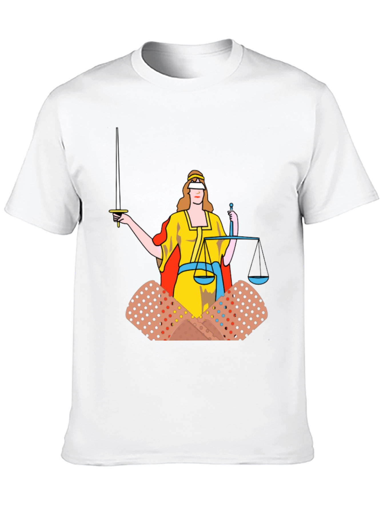 Black Justice T-Shirt: Bandage Edition Black Cotton Tee view 10