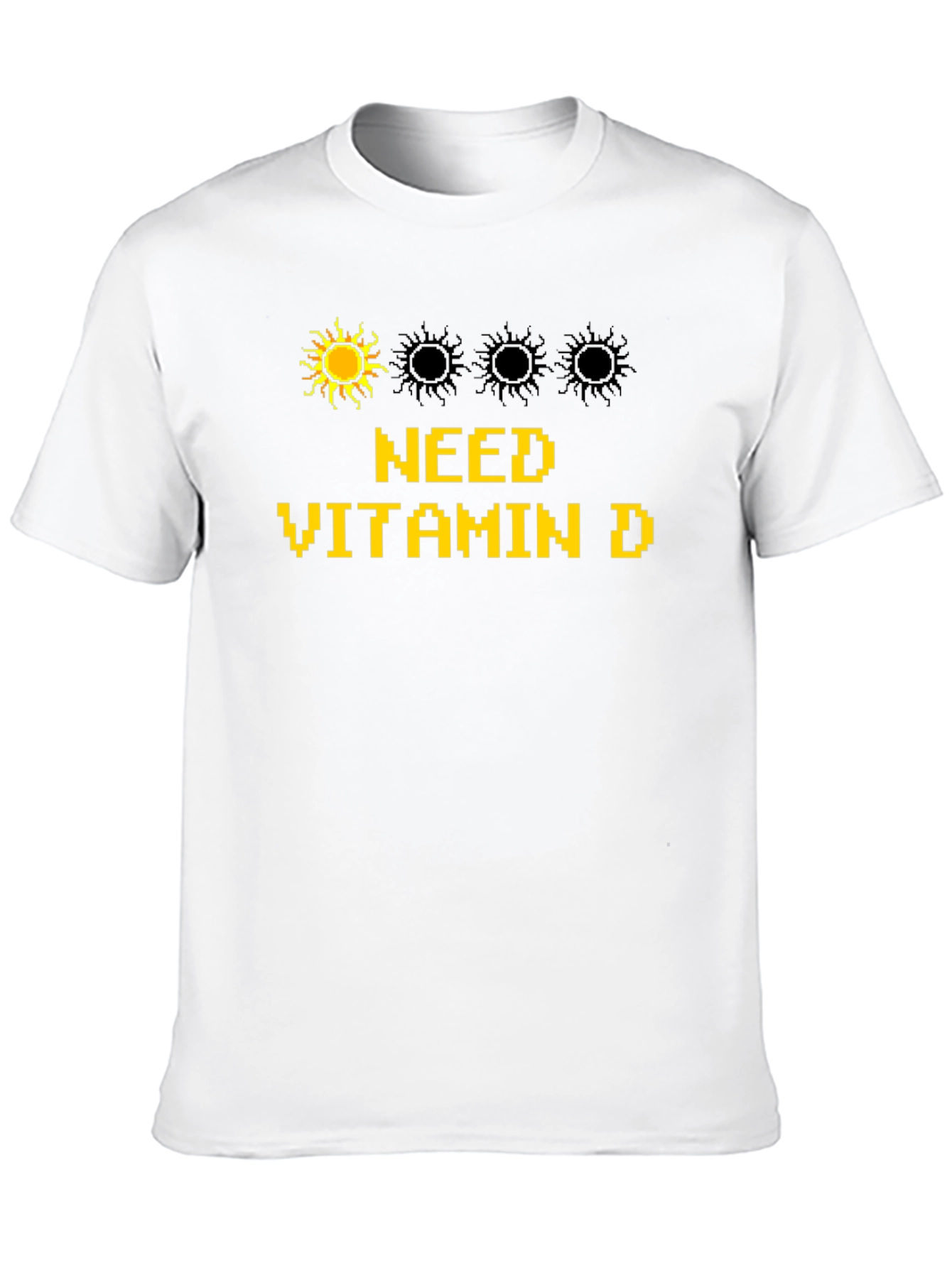 Black Need Vitamin D Black T-Shirt view 10