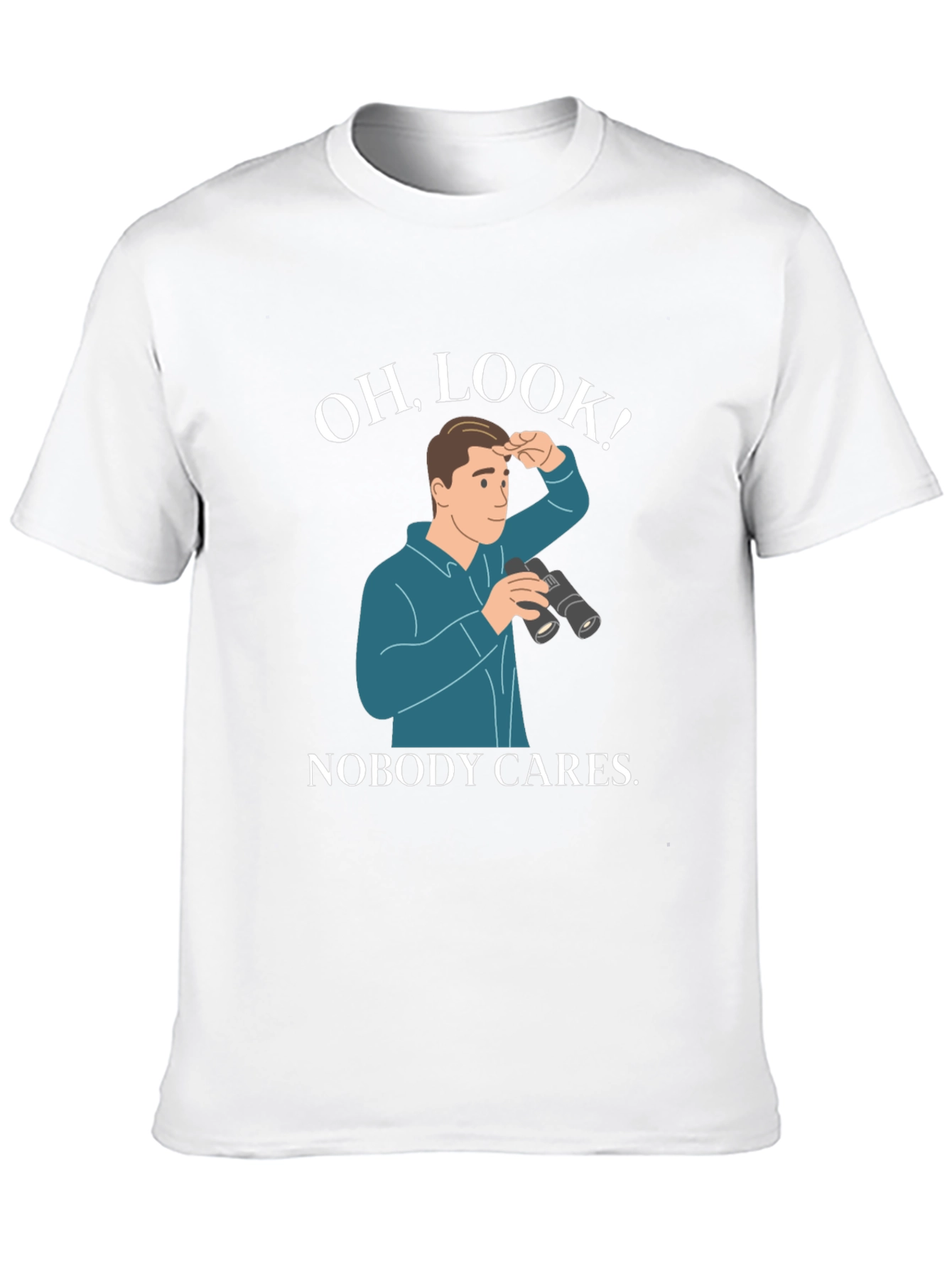 Black Oh, Look! Nobody Cares T-Shirt view 10