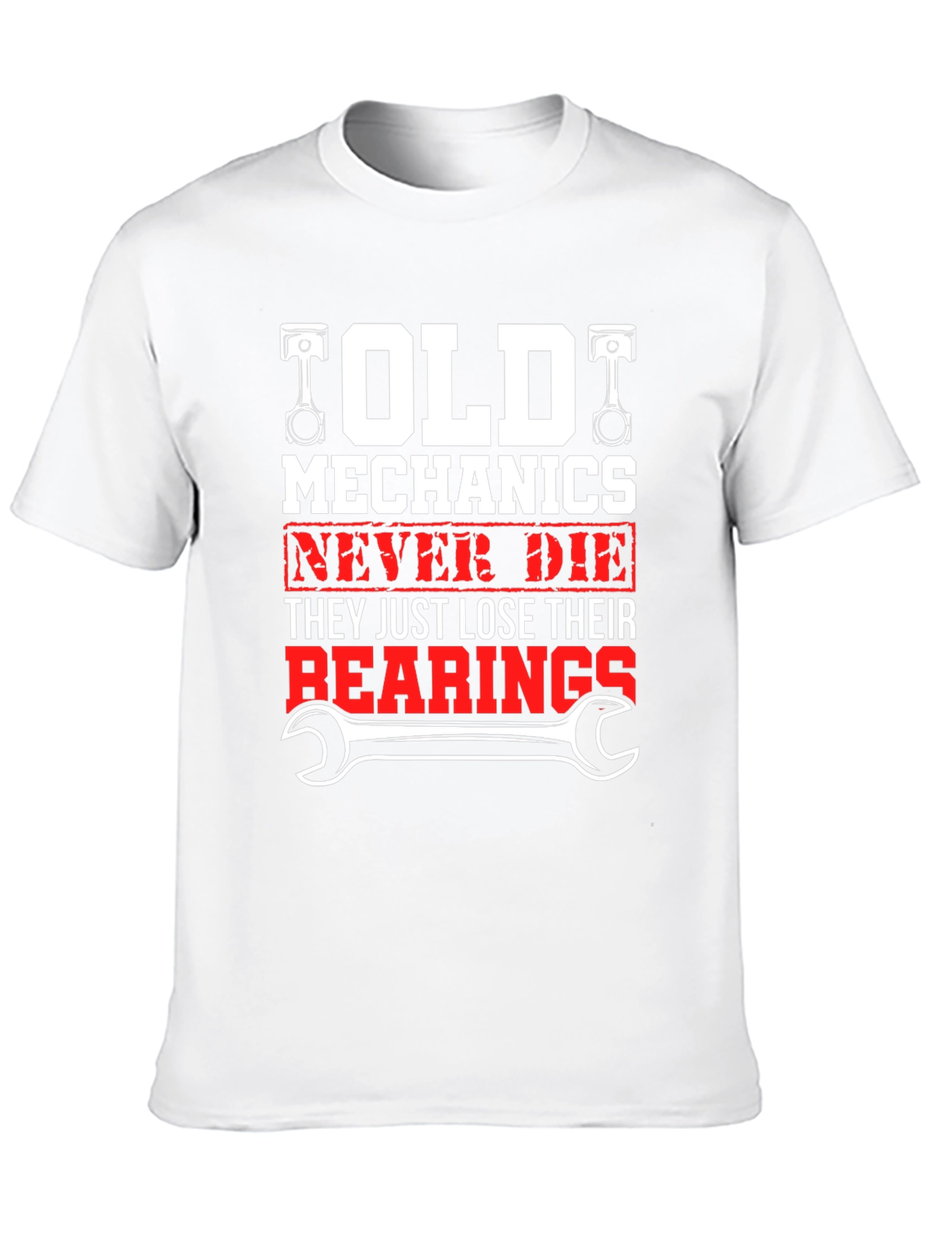 Black Old Mechanics T-Shirt - Never Die, Lose Bearings view 10