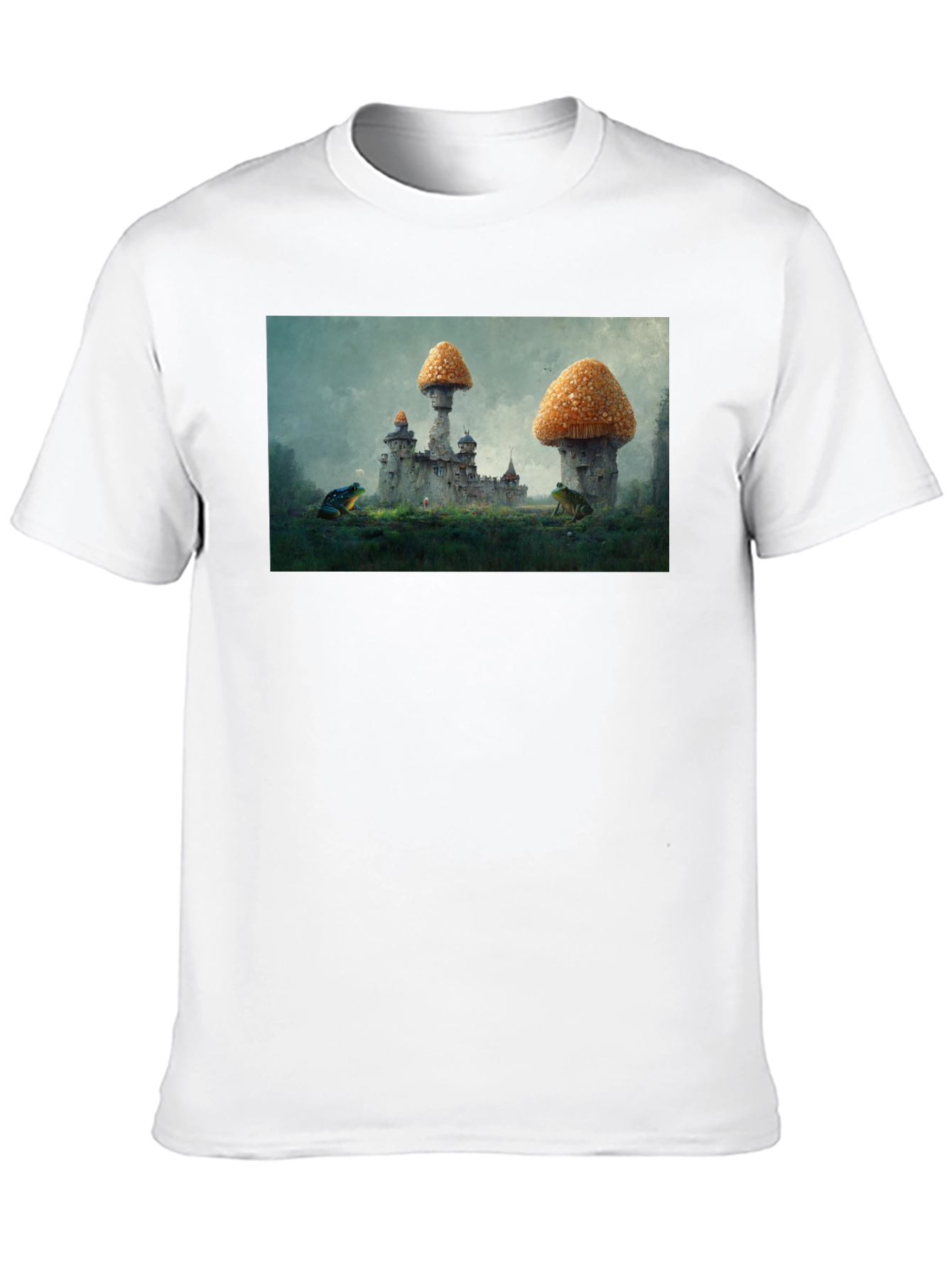 Black Mushroom Castle Black T-Shirt view 10