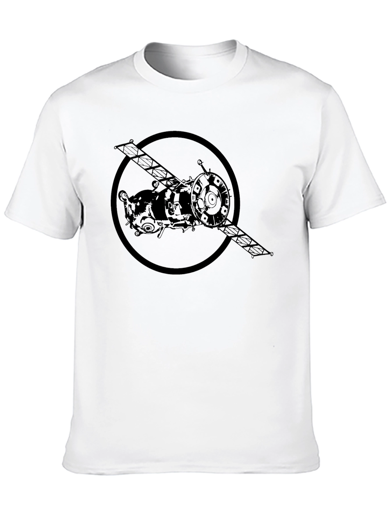 Black Spacecraft Graphic Black T-Shirt view 10