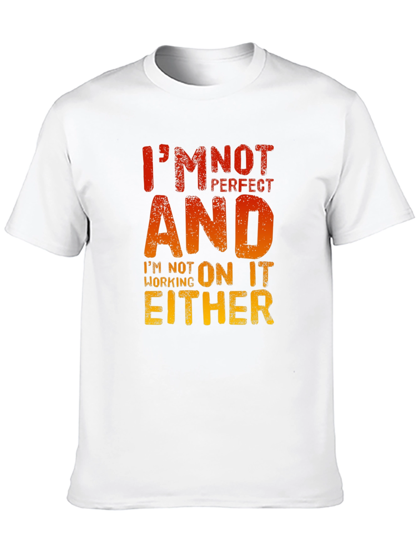Black I'm Not Perfect T-Shirt - Funny Sarcastic Graphic Tee view 10