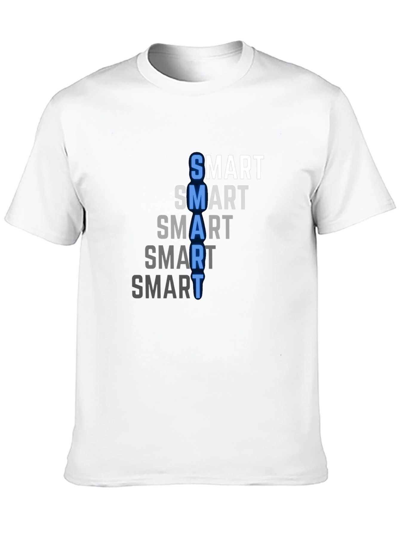 Black Smart Graphic Tee - Men's Black Crew Neck T-Shirt view 10