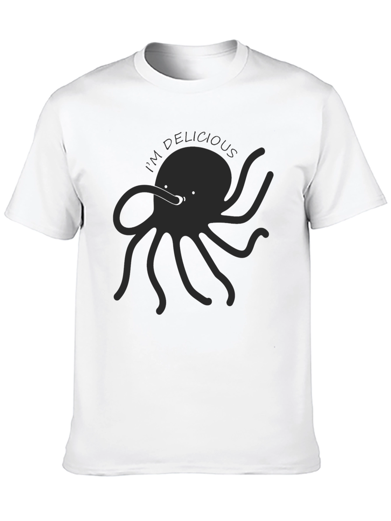 Black I'm Delicious Octopus Graphic T-Shirt view 10