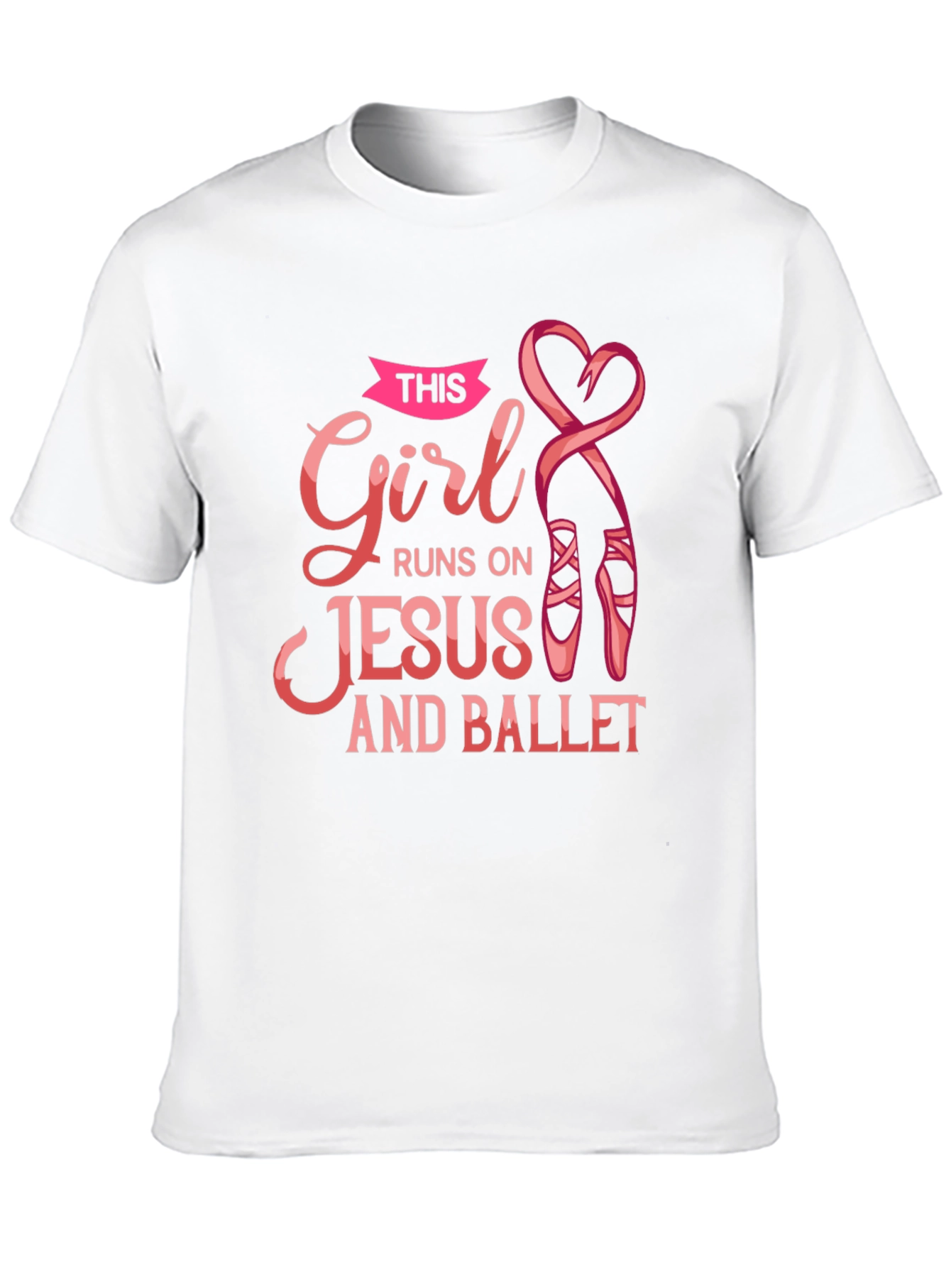 Black Girl Runs on Jesus and Ballet Black T-Shirt view 10