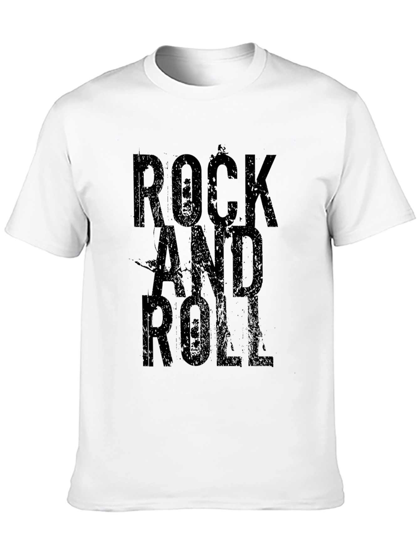 Black Rock and Roll Black Graphic T-Shirt view 10