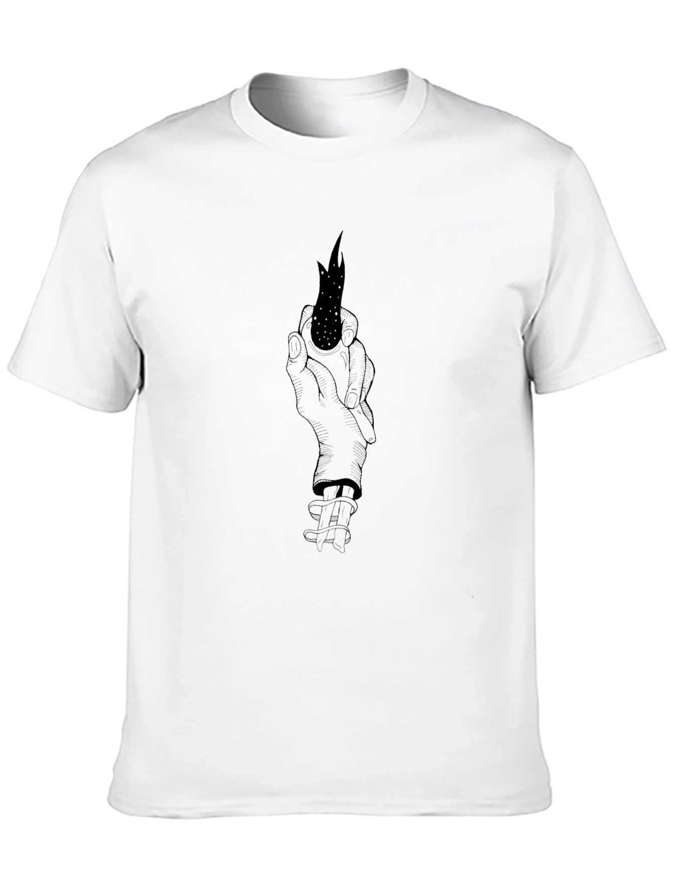Dark Arts T-Shirt - Hand Holding Flame Design - 10