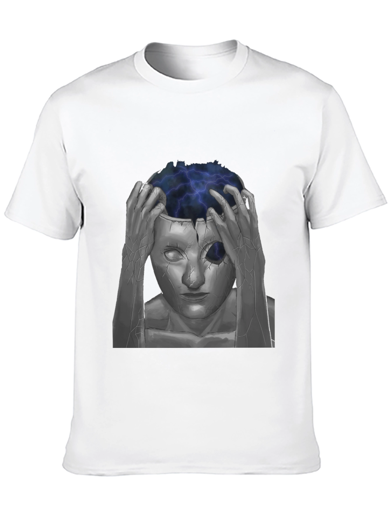 Black Mind-Blowing Graphic Tee - Black Cotton view 10