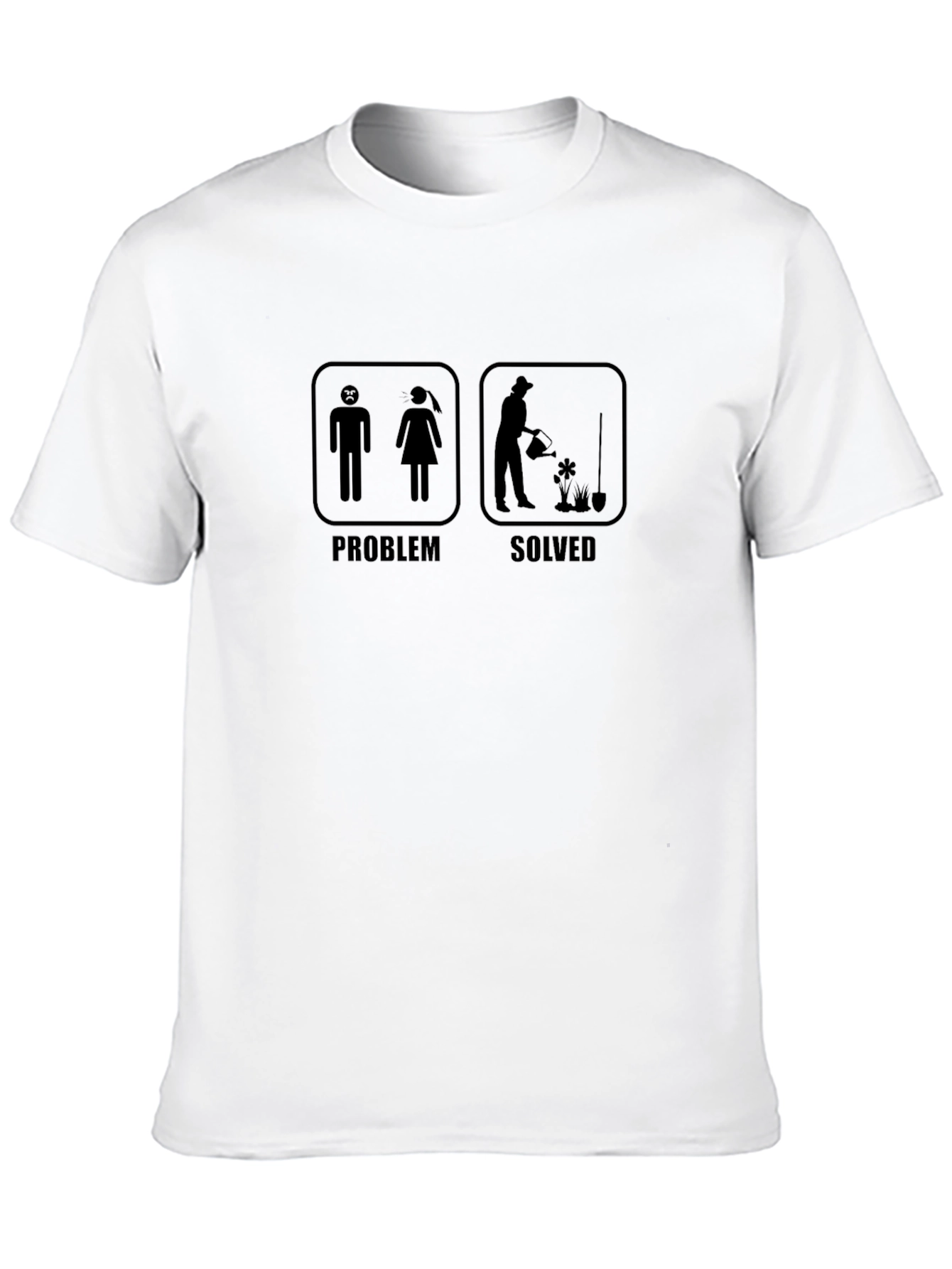 Black Problem Solved Funny Gardening T-Shirt view 10