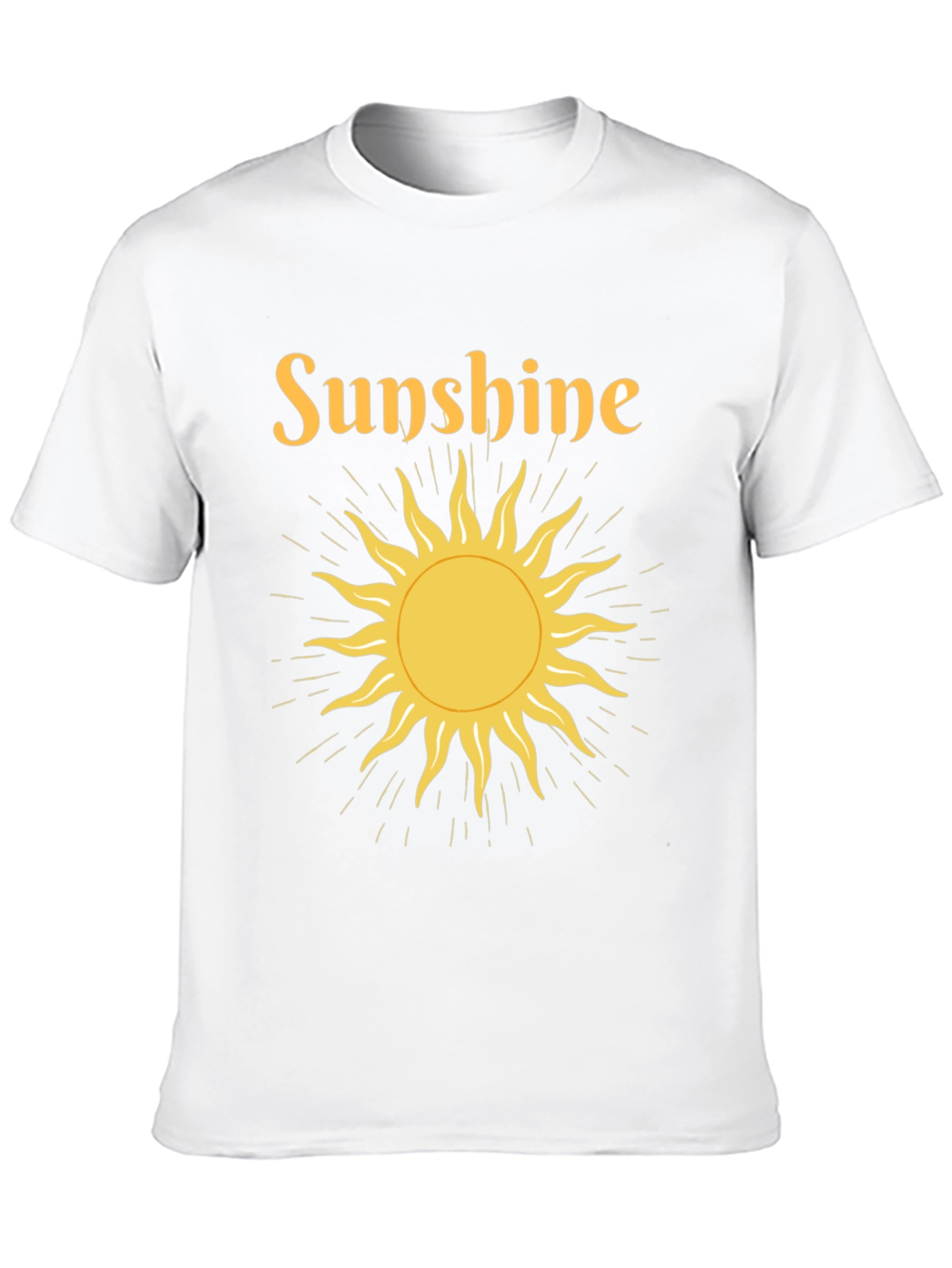 Black Sunshine Graphic Tee - Black Crew Neck T-Shirt view 10