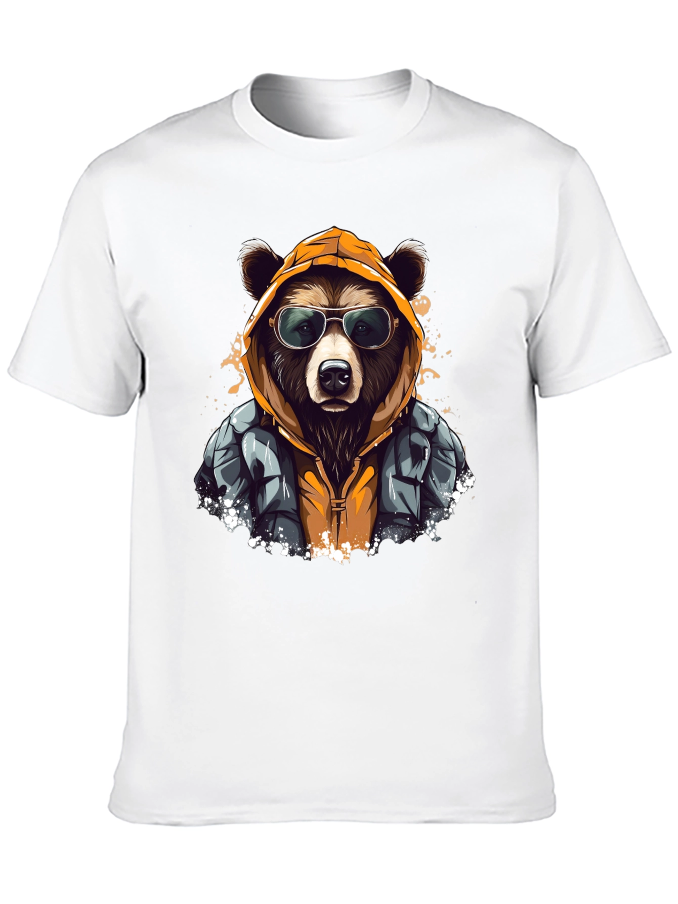 Black Cool Bear Graphic T-Shirt view 10