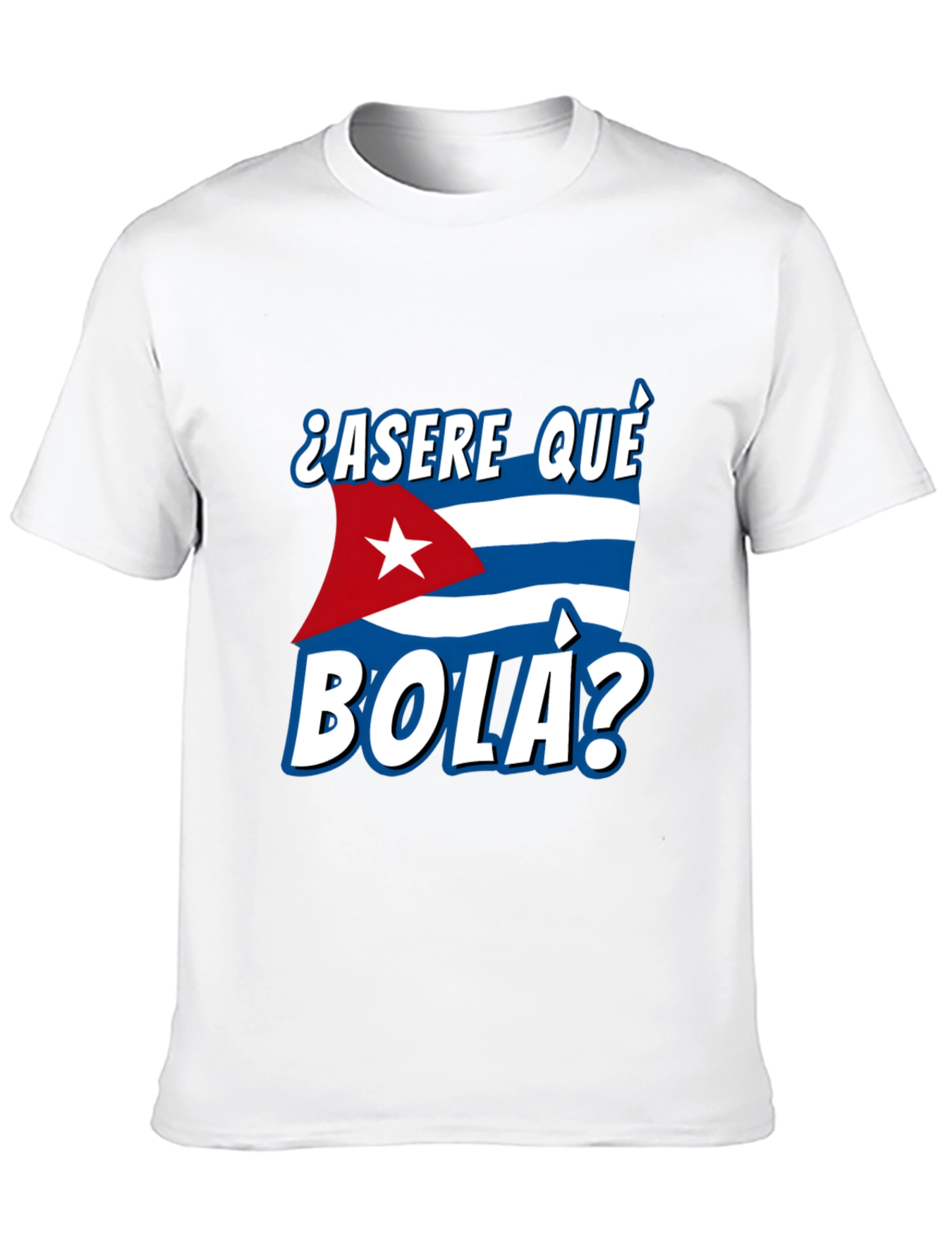 Black Cuba Flag "Asere Que Bola" Graphic T-Shirt view 10