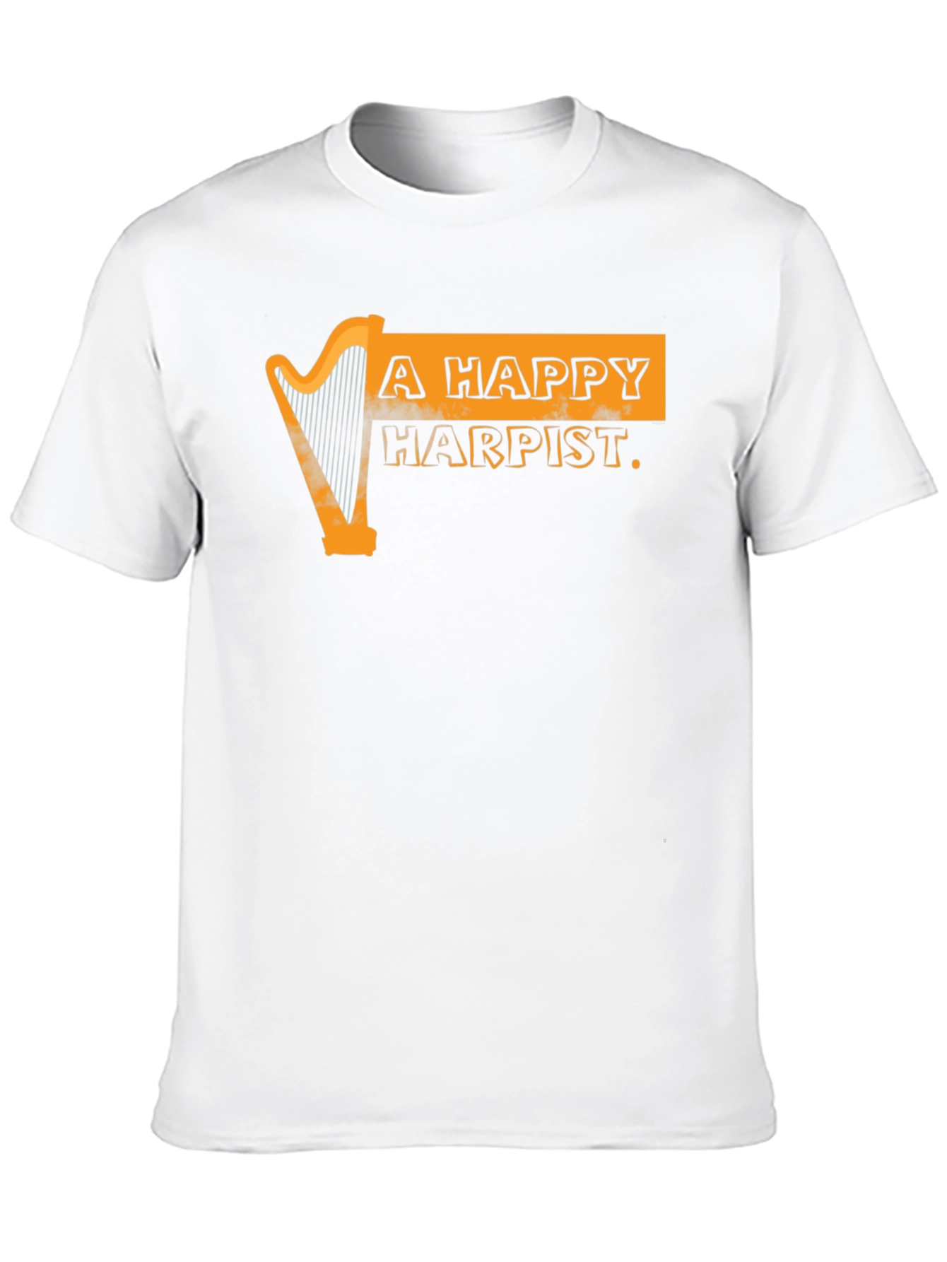 Black A Happy Harpist Graphic Tee view 10