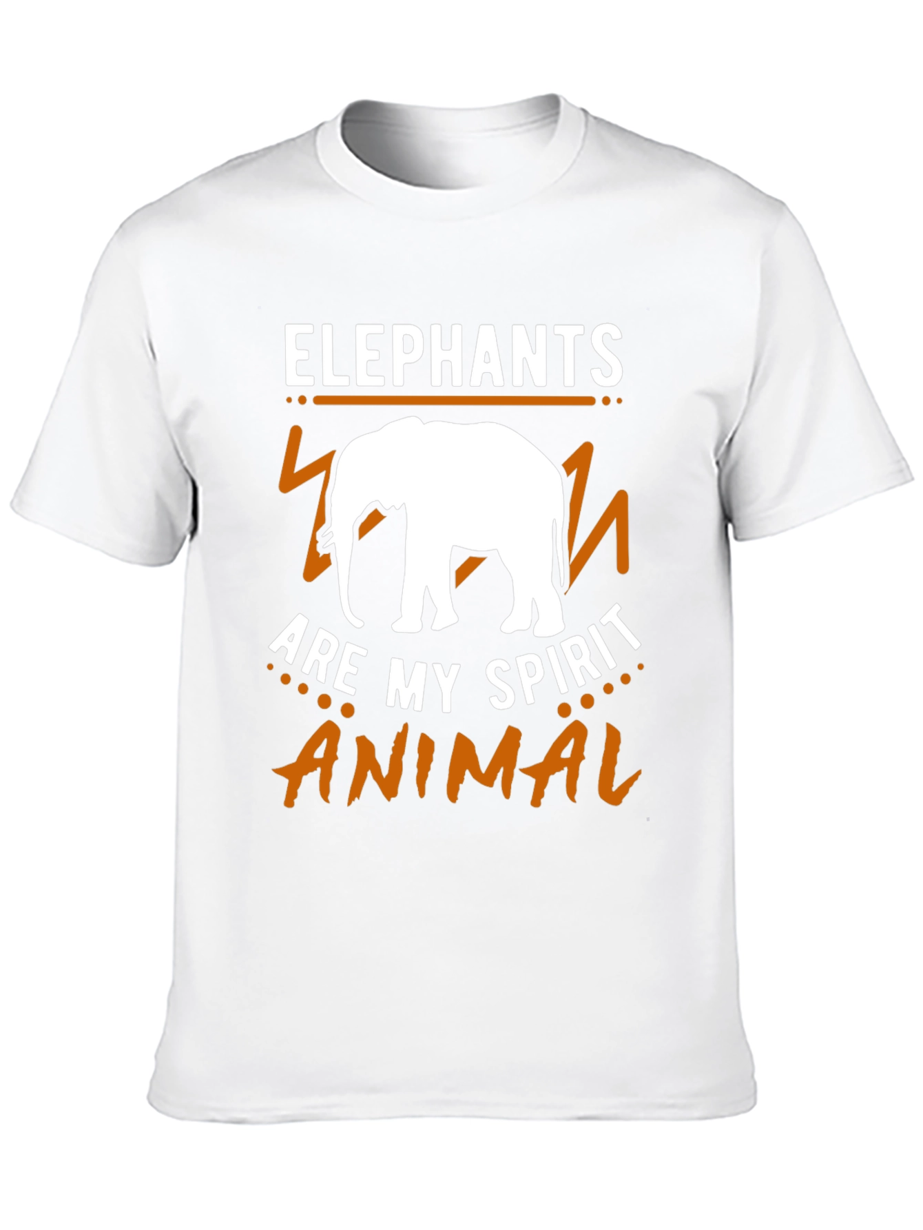 Black Elephant Spirit Animal Graphic Tee view 10