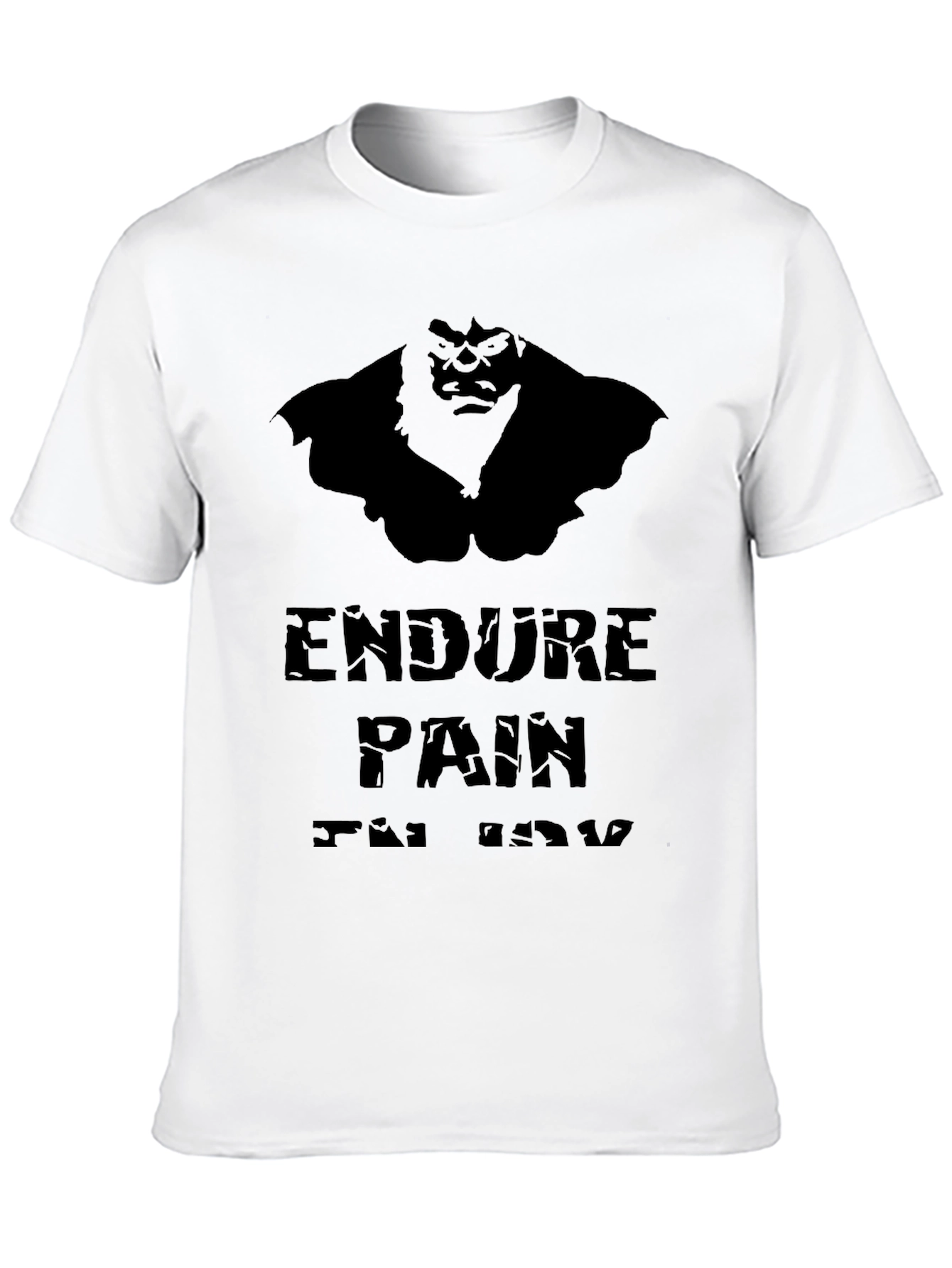 Black Endure Pain T-Shirt - Gorilla Graphic view 10