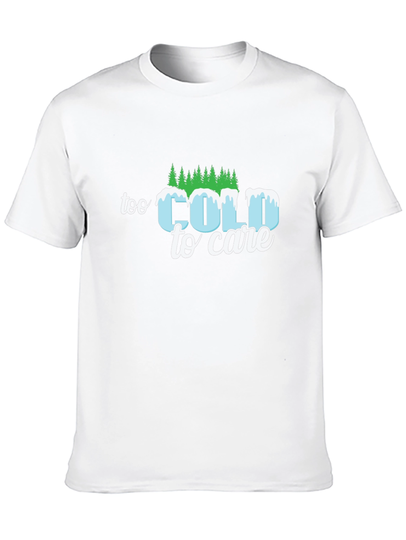 Black Too Cold to Care Graphic T-Shirt view 10