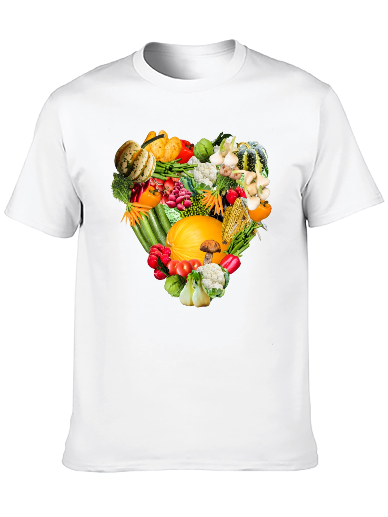 Black Heart of Veggies Black T-Shirt - Fresh Food Fashion view 10