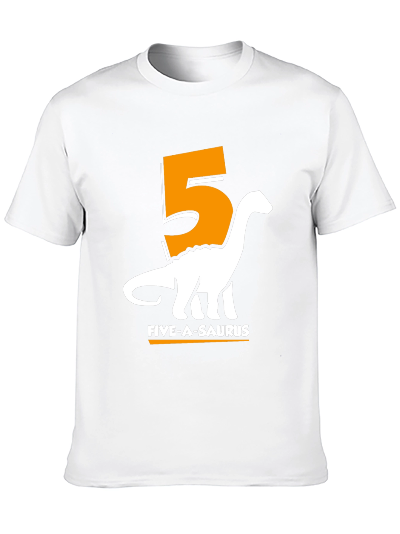 Black Five-a-Saurus Birthday T-Shirt view 10