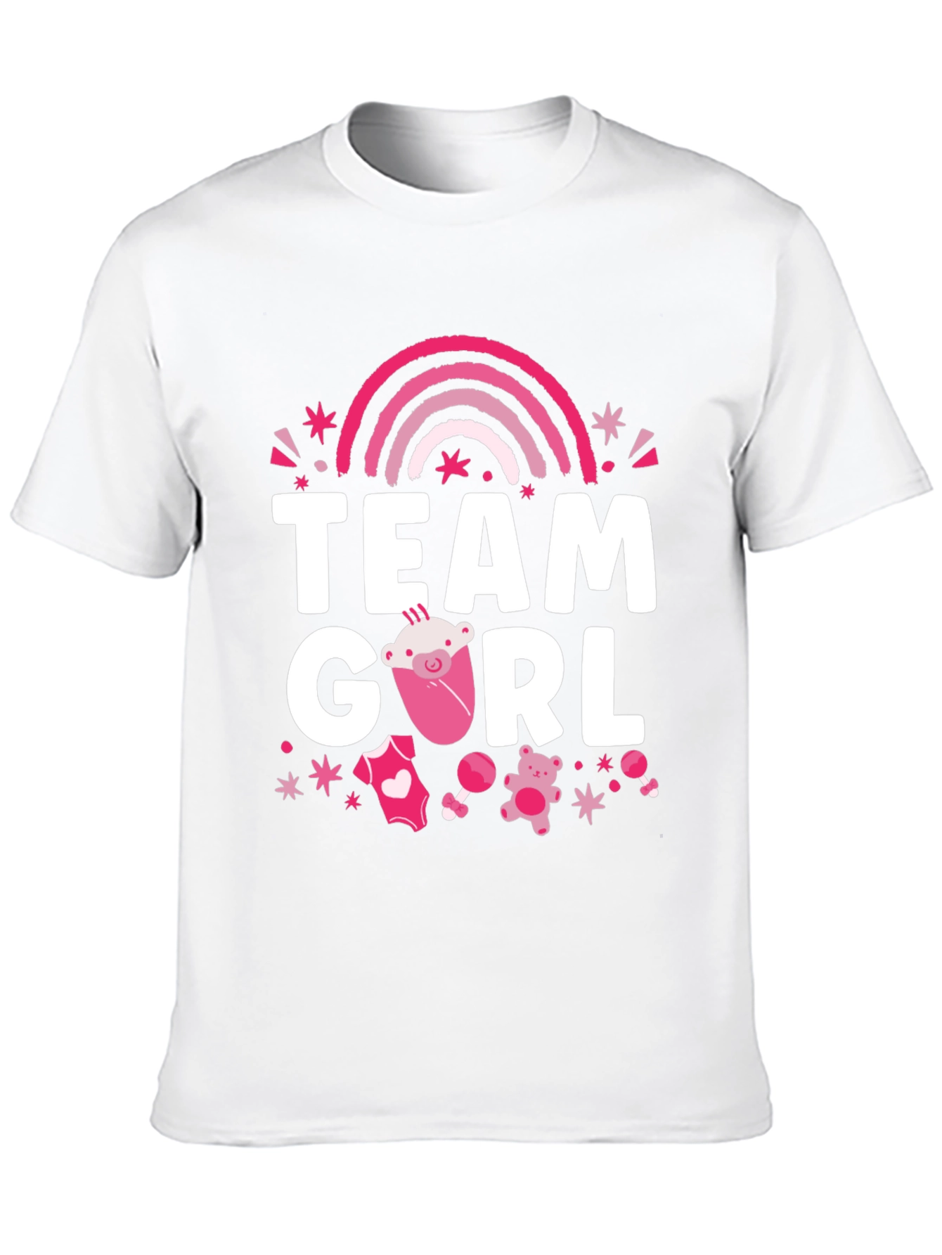 Team Girl Baby Shower T-Shirt - 10