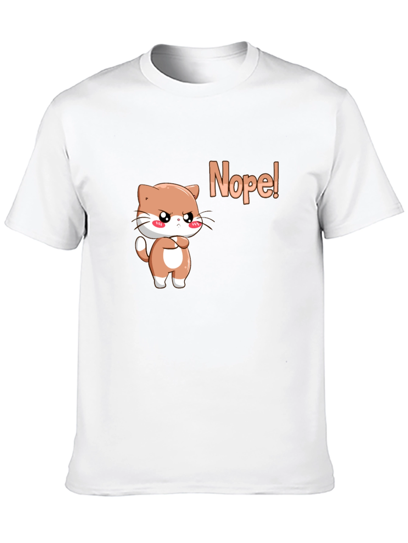 Black Nope Cat Graphic Tee - Trendy Cute T-Shirt view 10