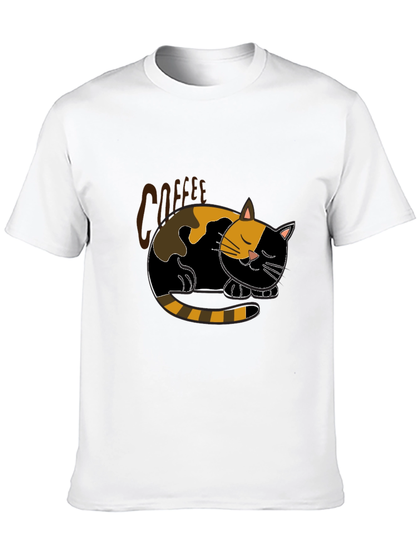 Black Coffee Cat Nap Black T-Shirt - Relaxed Fit view 10