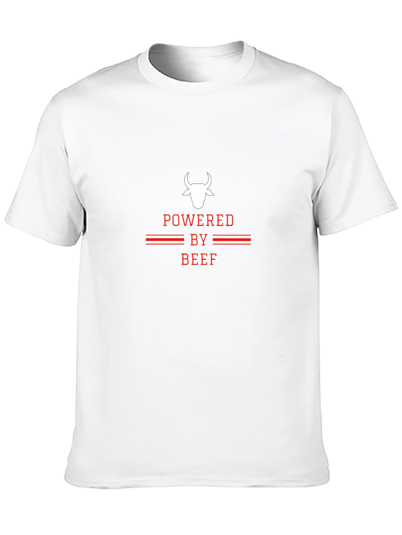 Black Powered by Beef T-Shirt - Graphic Tee view 10