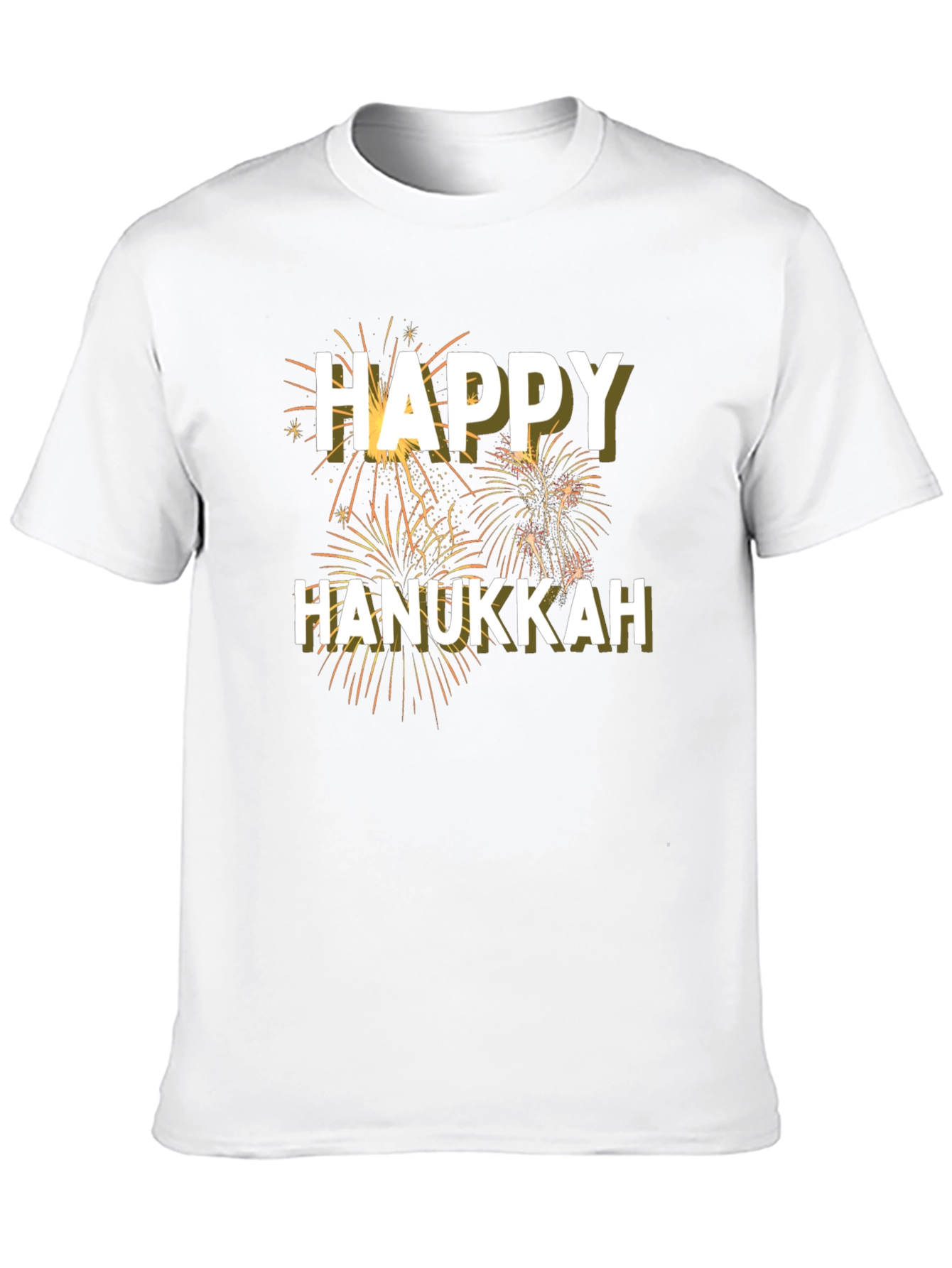 Black Happy Hanukkah T-Shirt view 10
