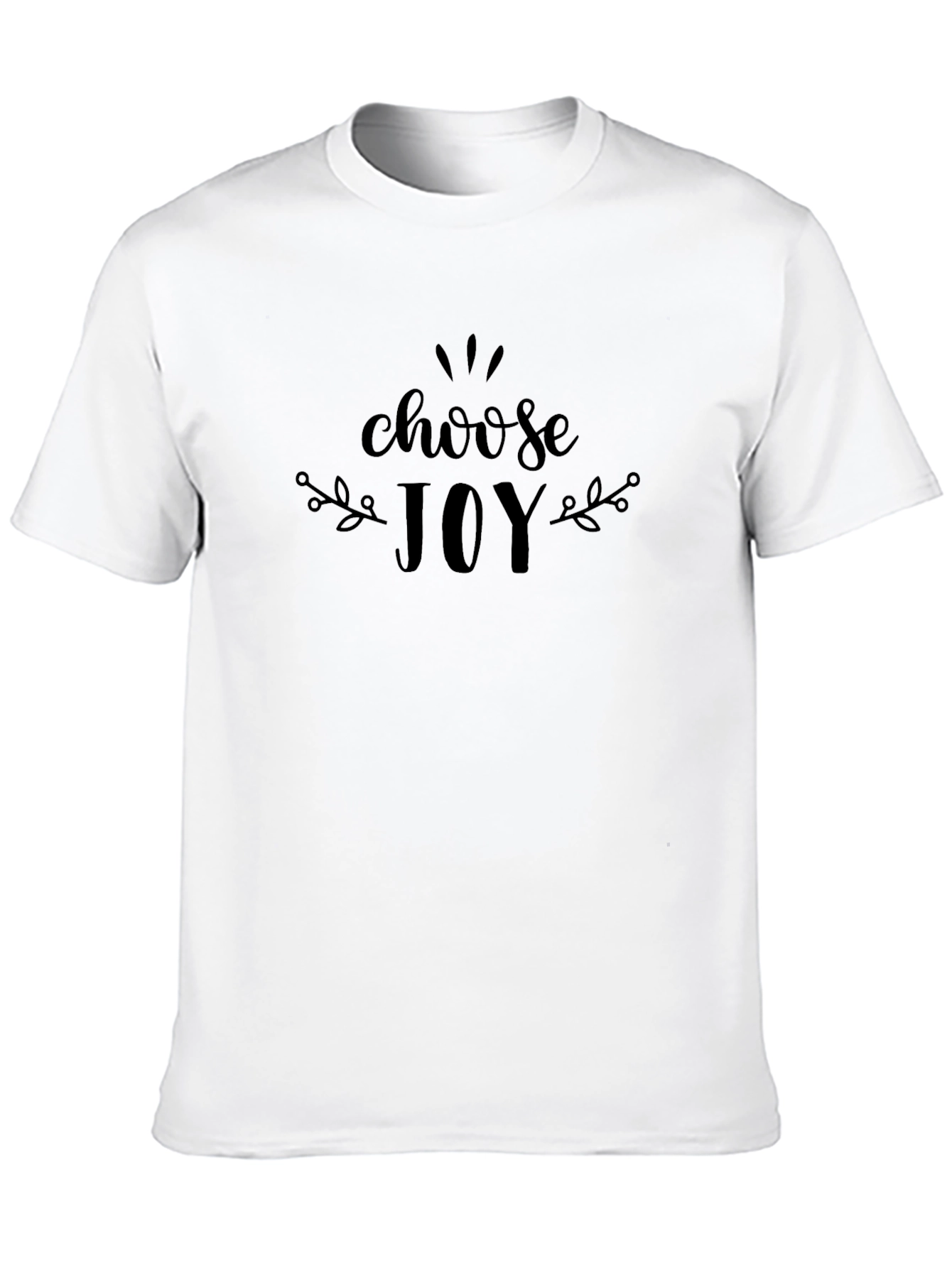 Black Choose Joy Black Graphic T-Shirt view 10
